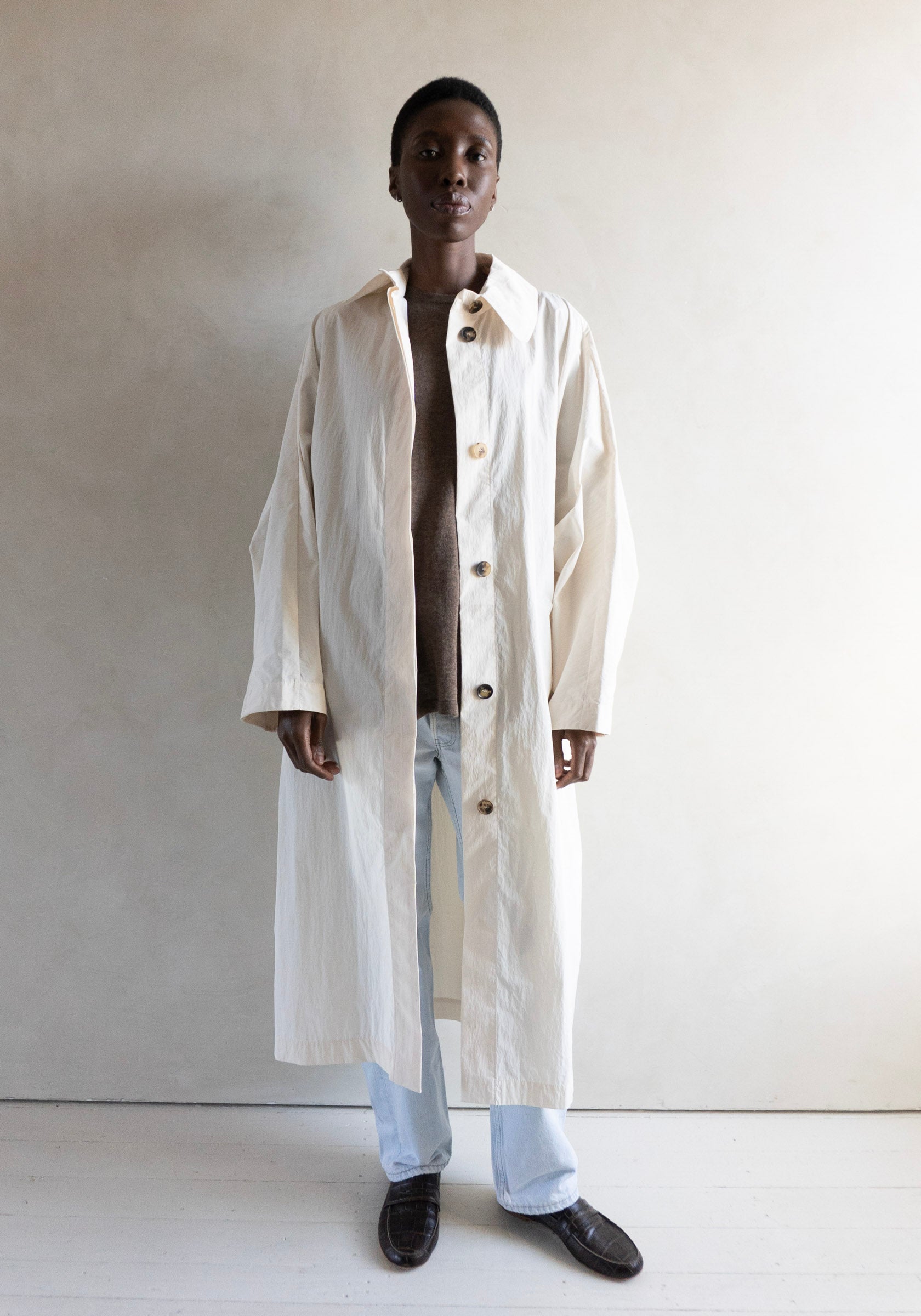 Batwing Trench in Cream