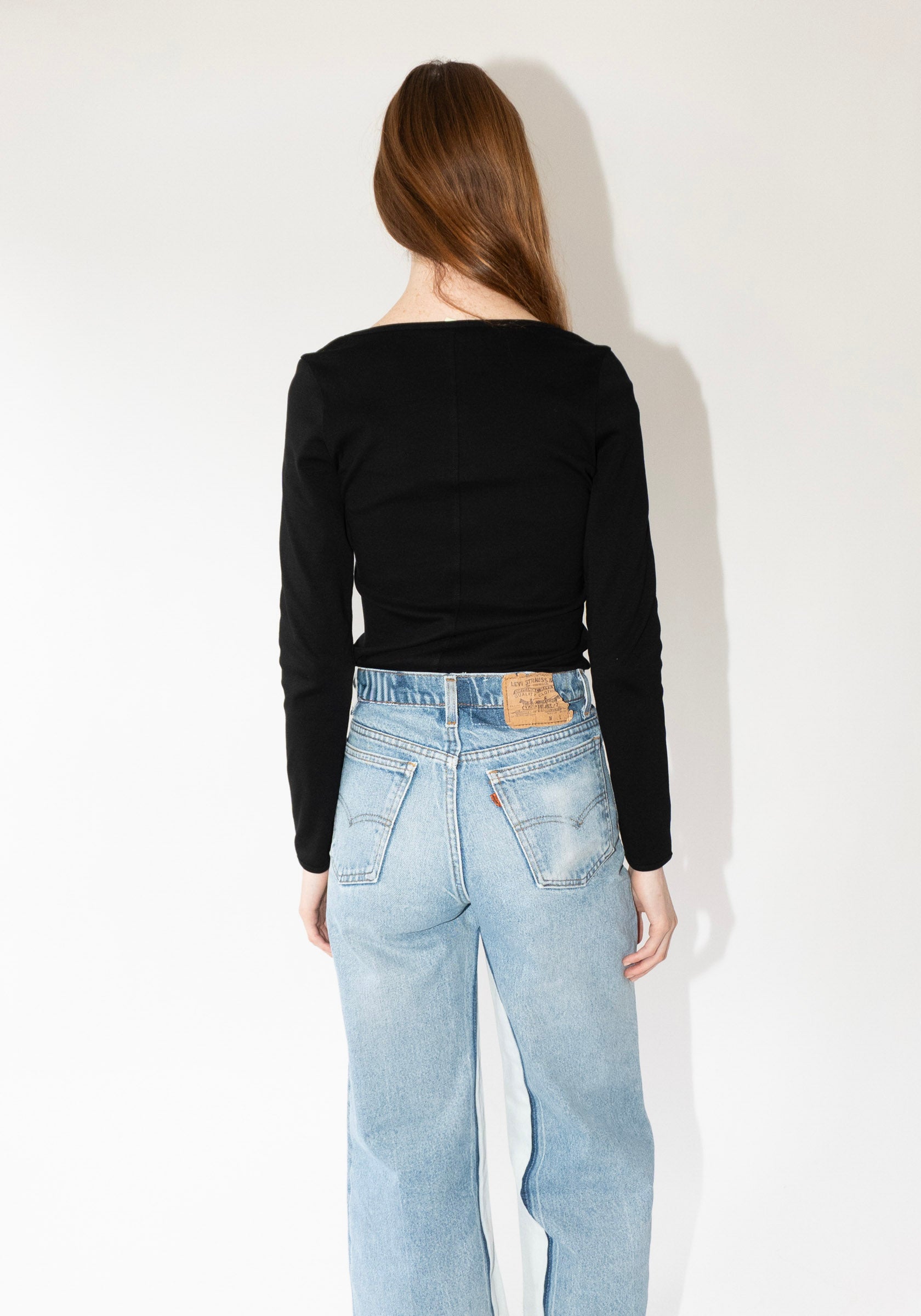 Flore Flore Fem Longsleeve Tee in Black