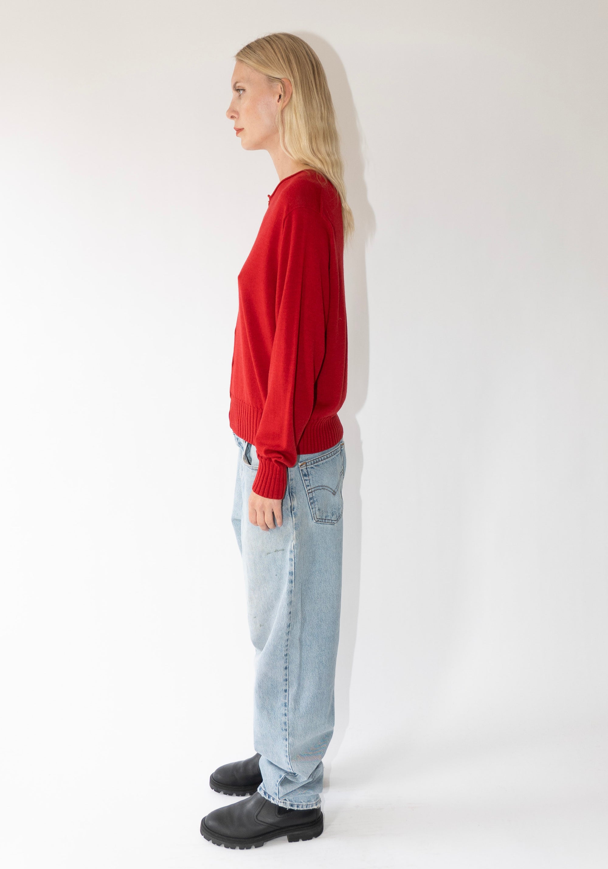 Francie Anni Cardigan in Cherry