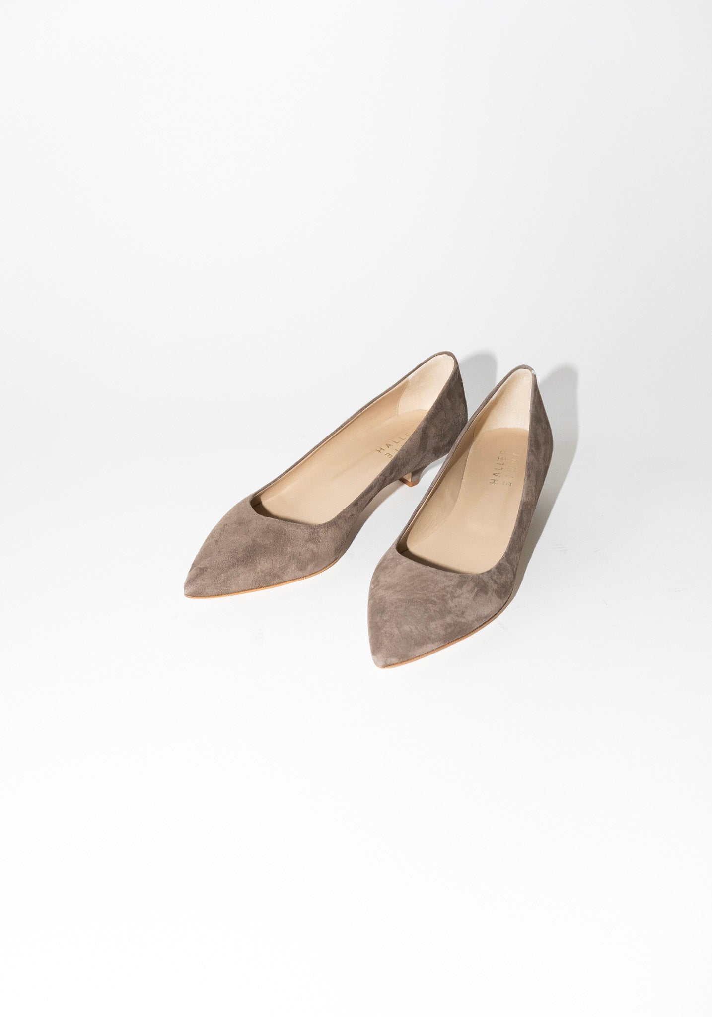 Jamie Haller Kitty Point Heel in Taupe