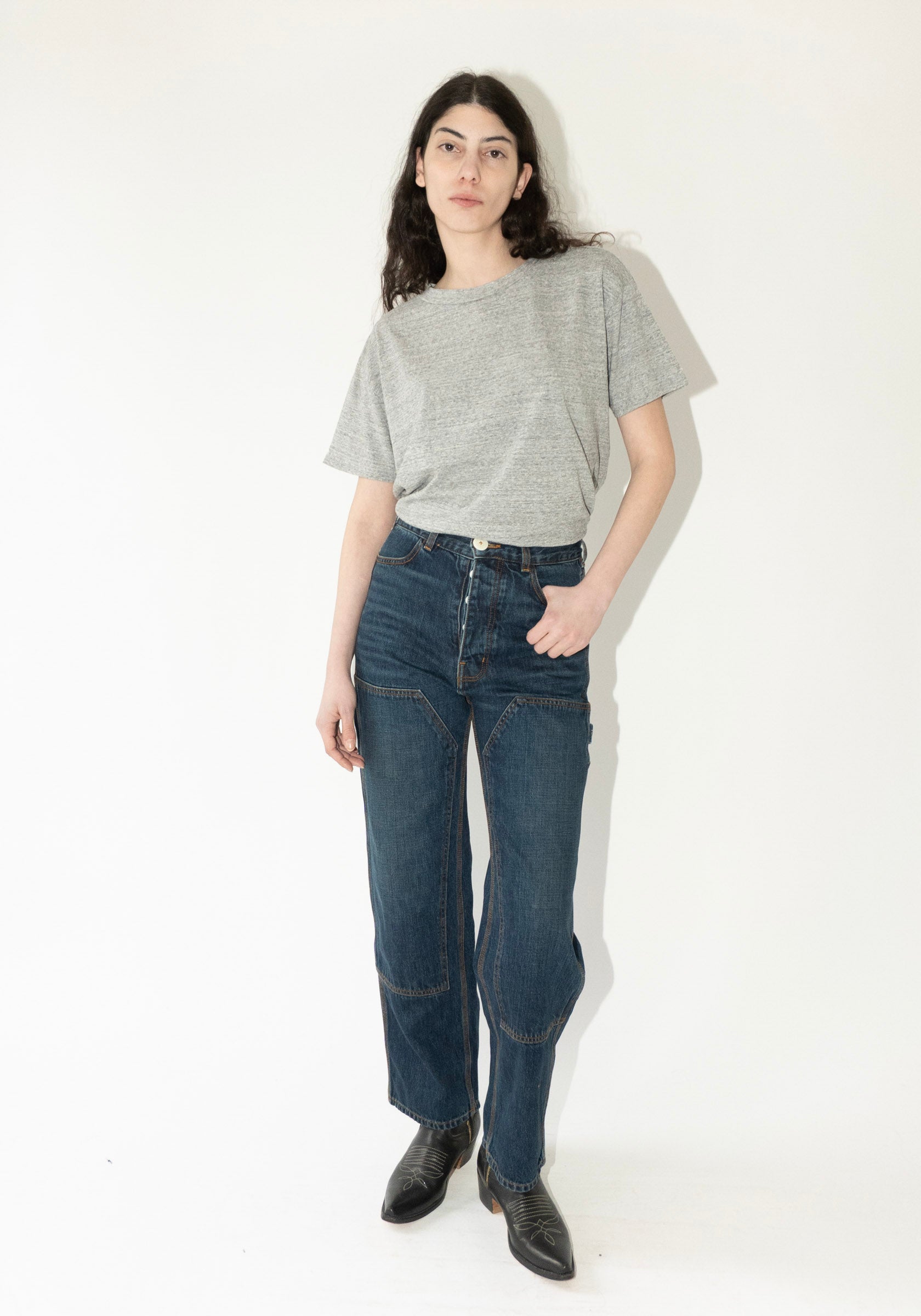 Jesse Kamm Patchwork Handy Pants in Medium Roast