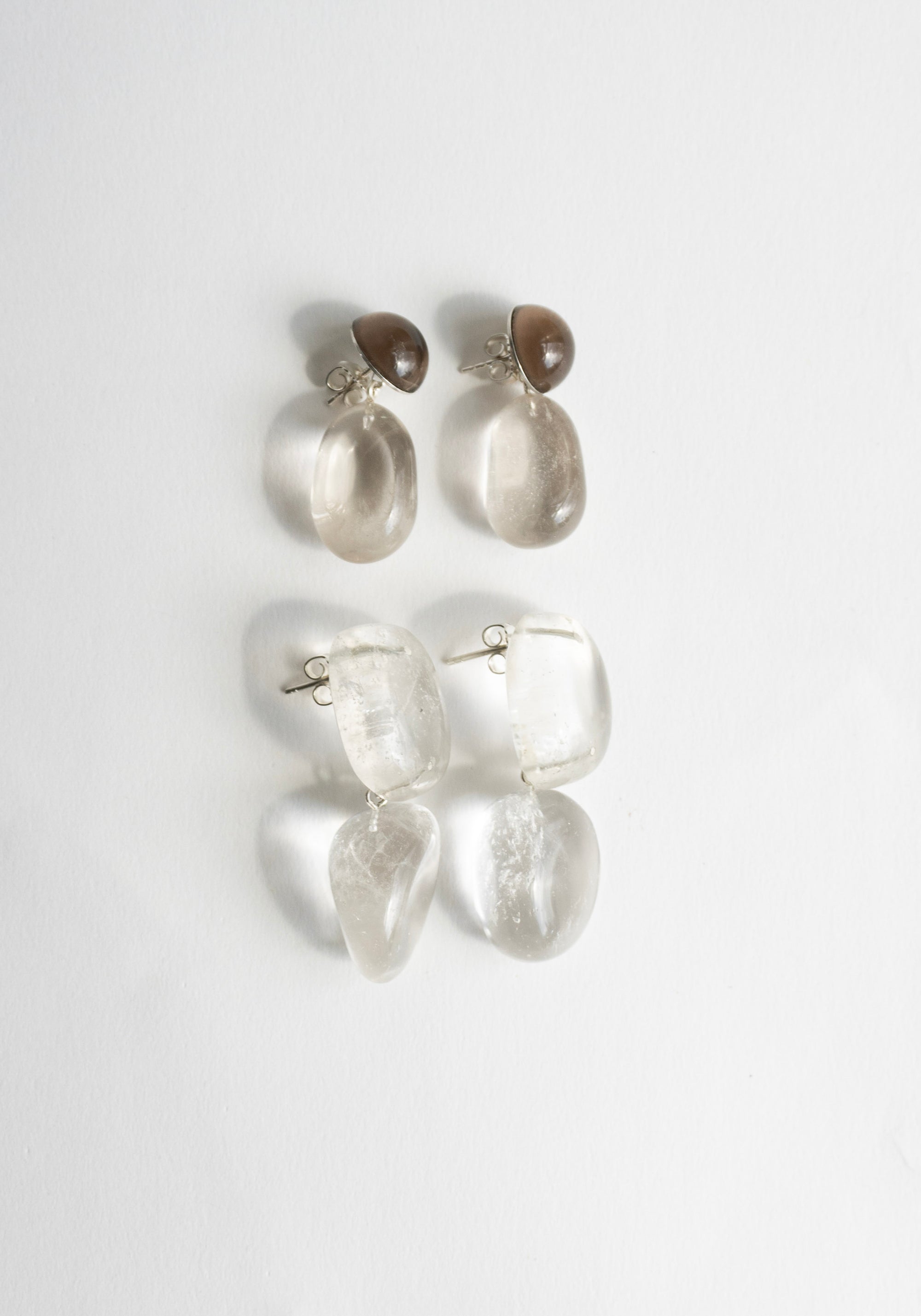 Mussels and Muscles Crystal Pebbles Earrings No.2