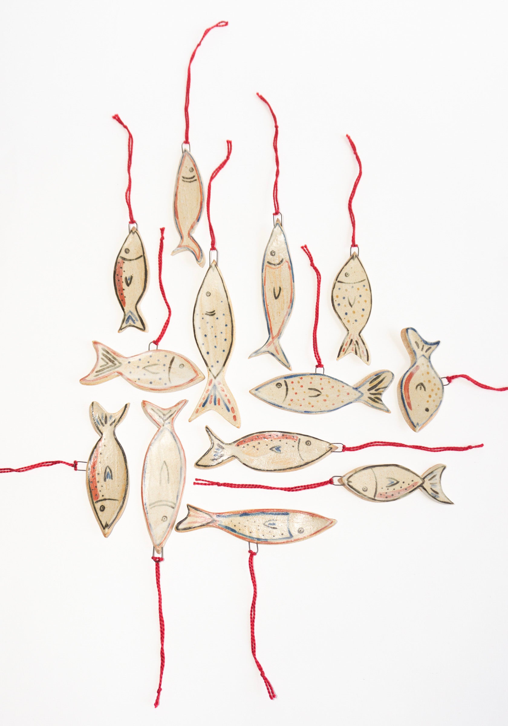 Hand-painted Ceramic Fish Ornament