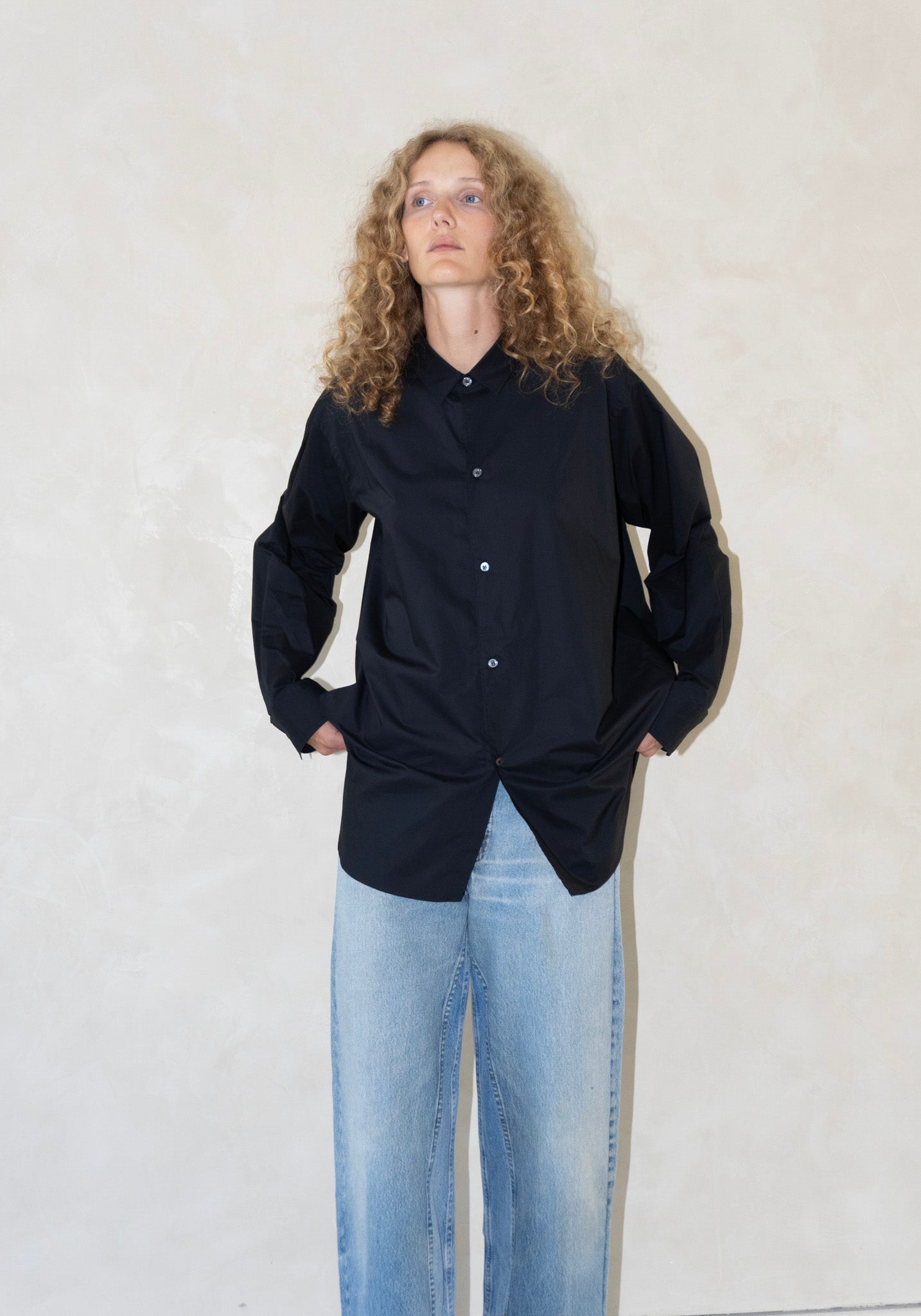 Sofie D'Hoore Blum Long Sleeve Shirt in Black