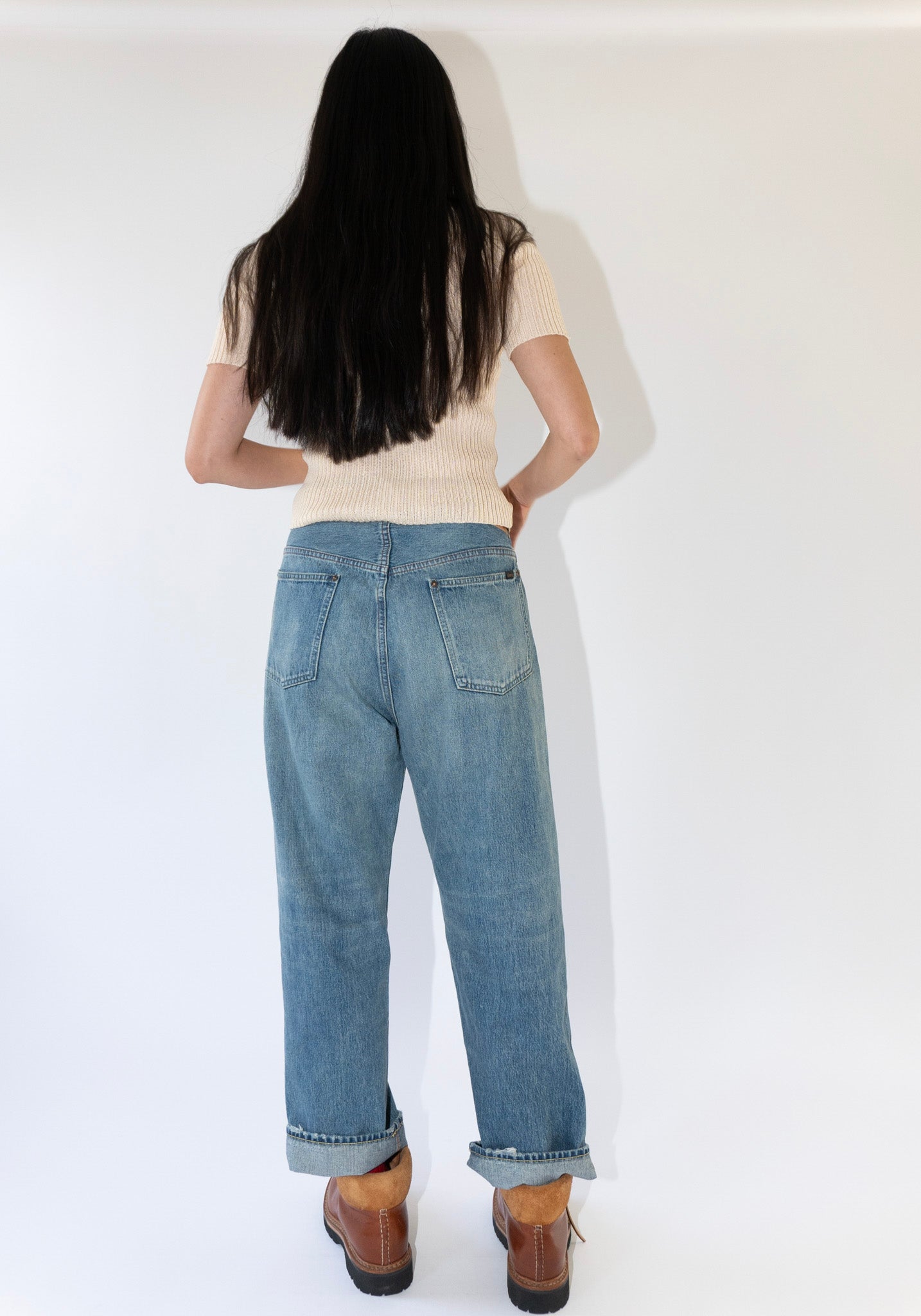 Baggy Cut Jean in Light Vintage