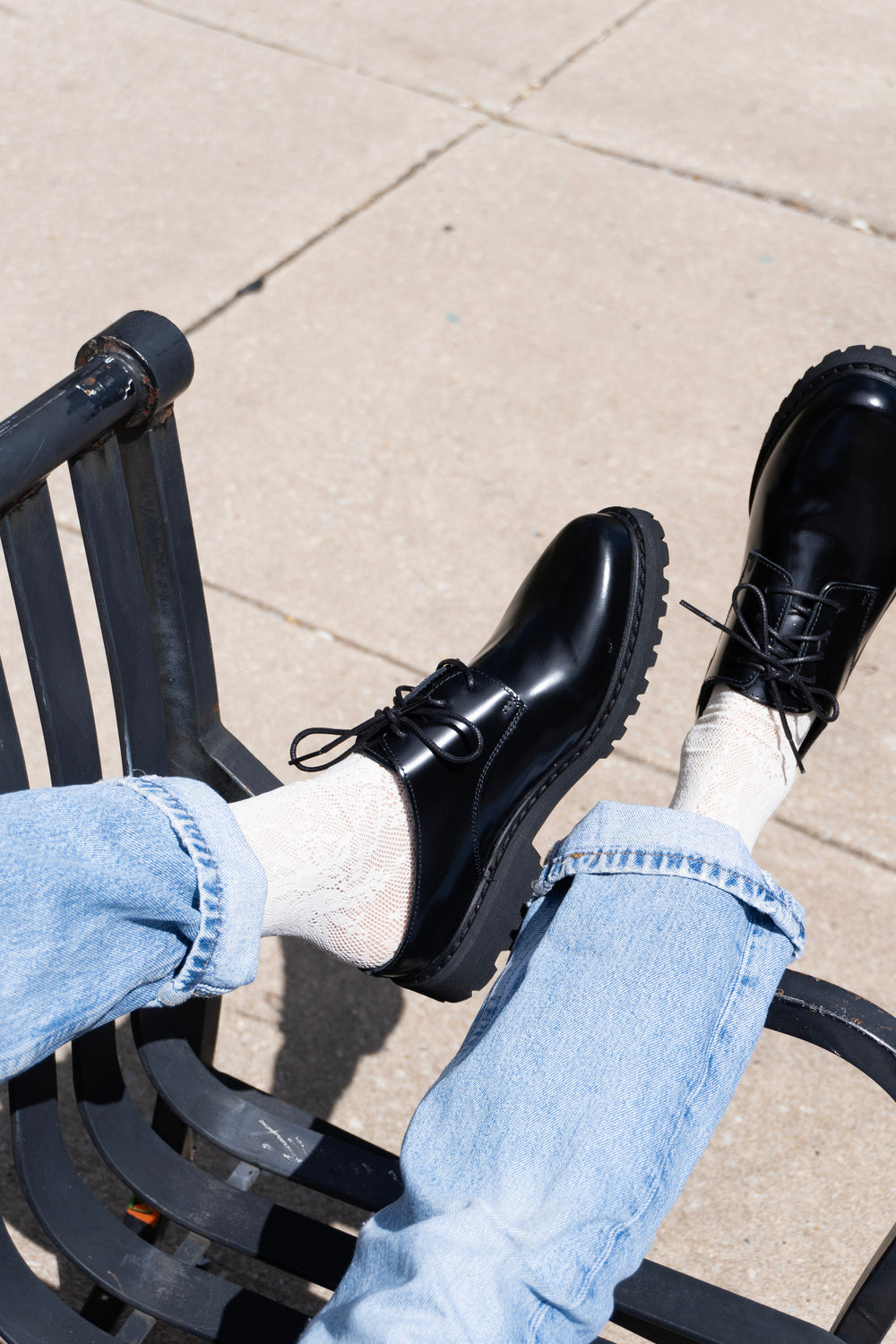 Fay Oxford Slide in Black