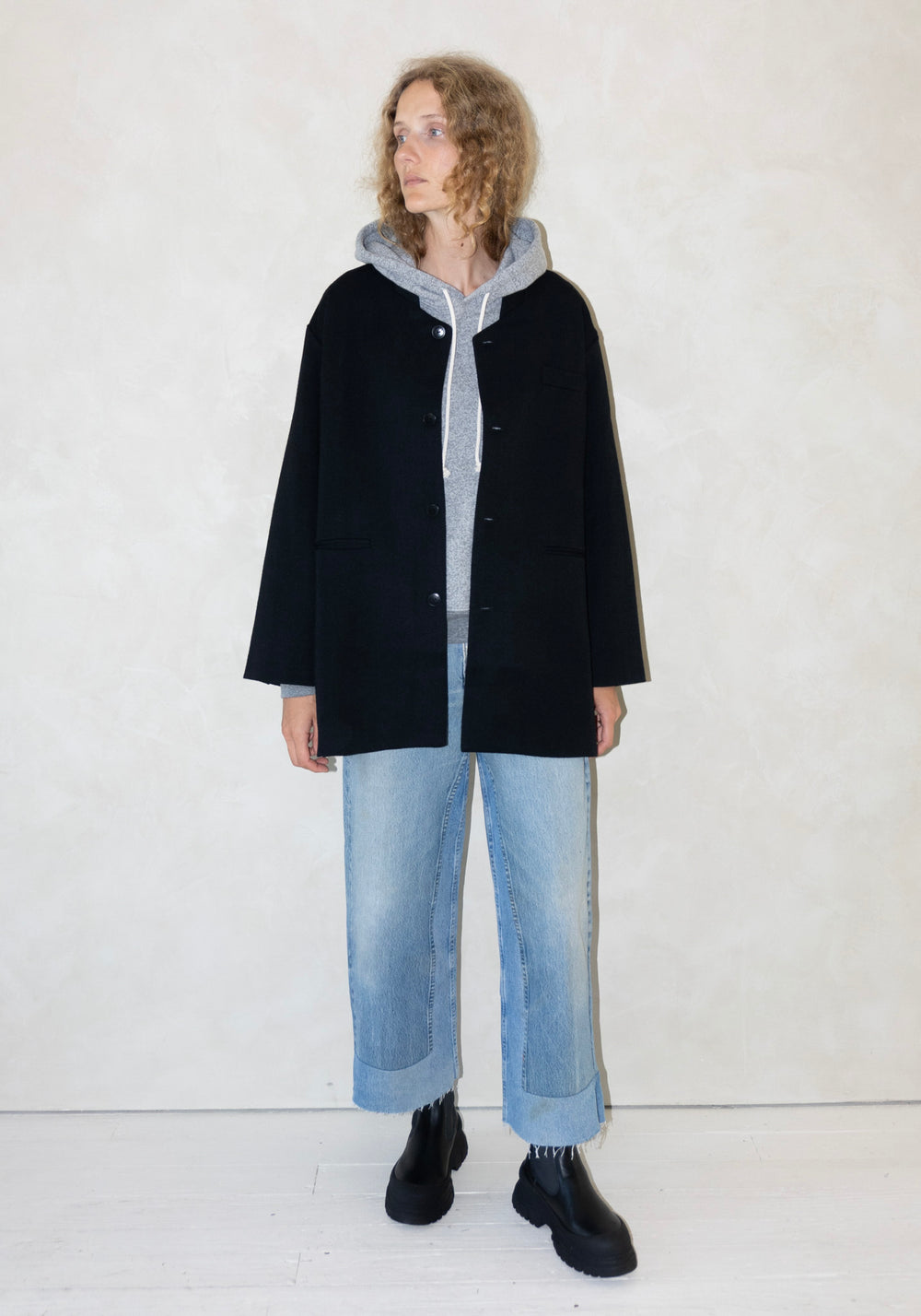 Cordera Light Wool Jacket in Black