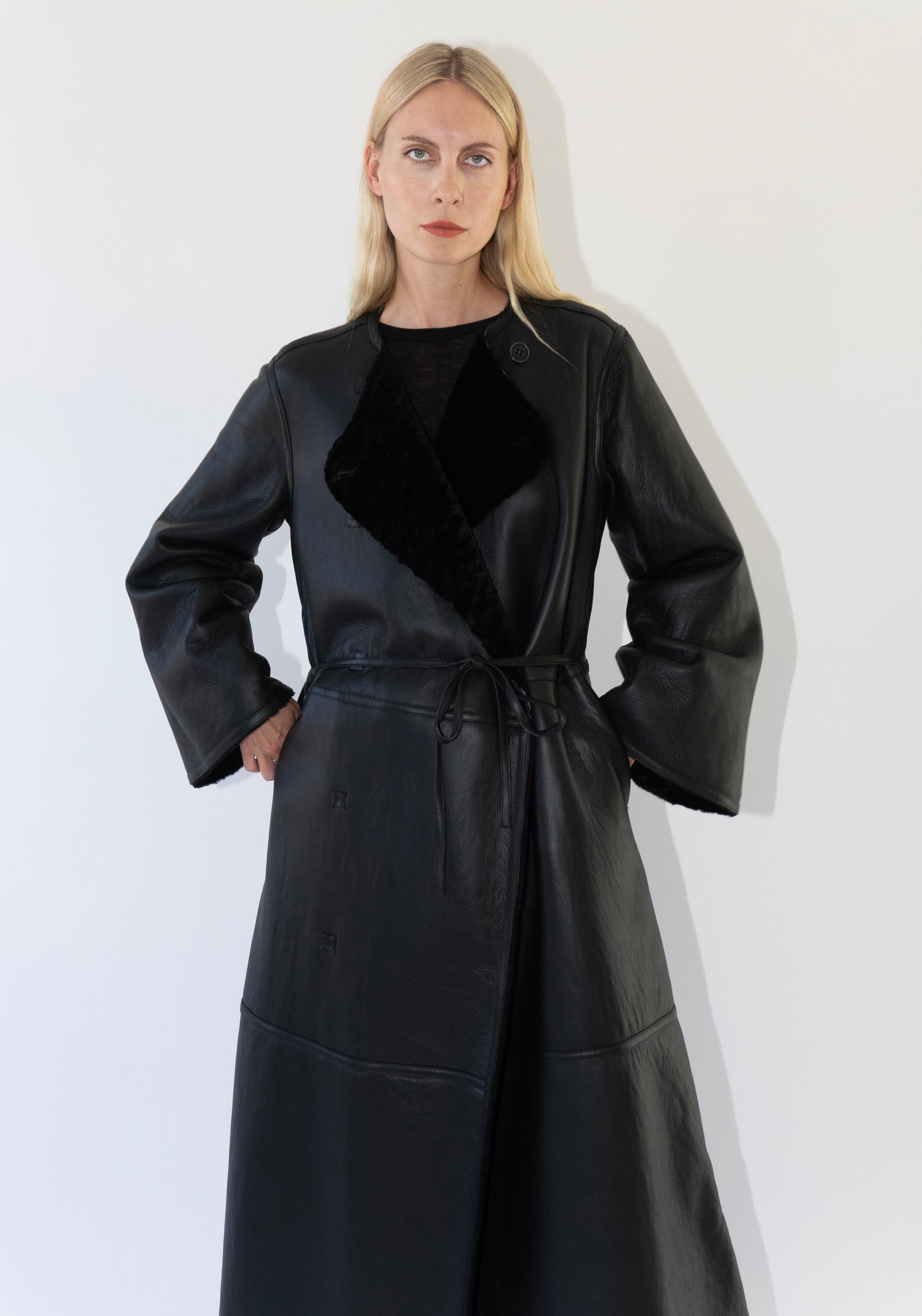 Malene Birger Sandria Coat in Black