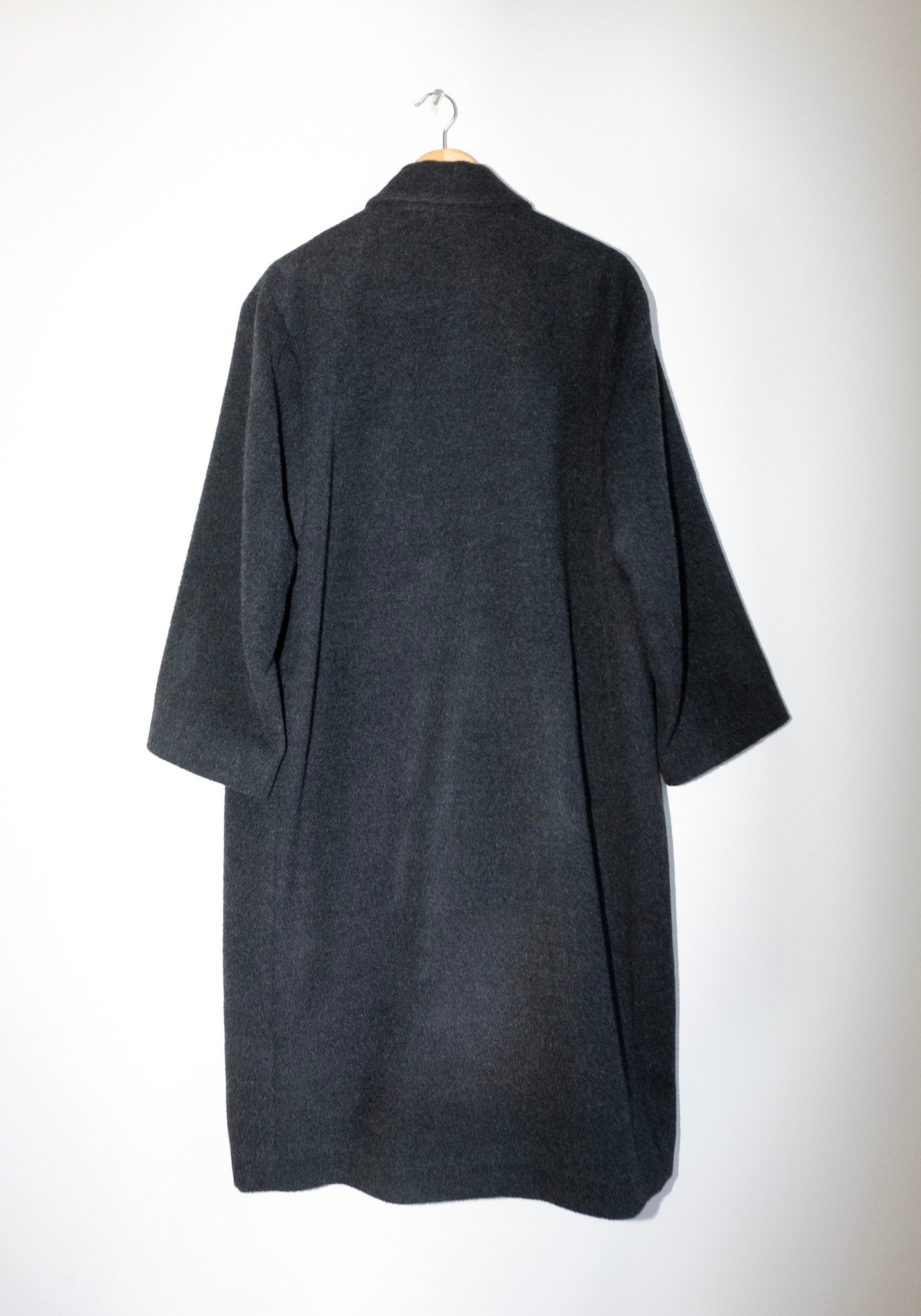 Lauren Manoogian Brushed Car Coat in Black Melange