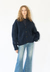 Wylie Cardigan Sweater in Navy