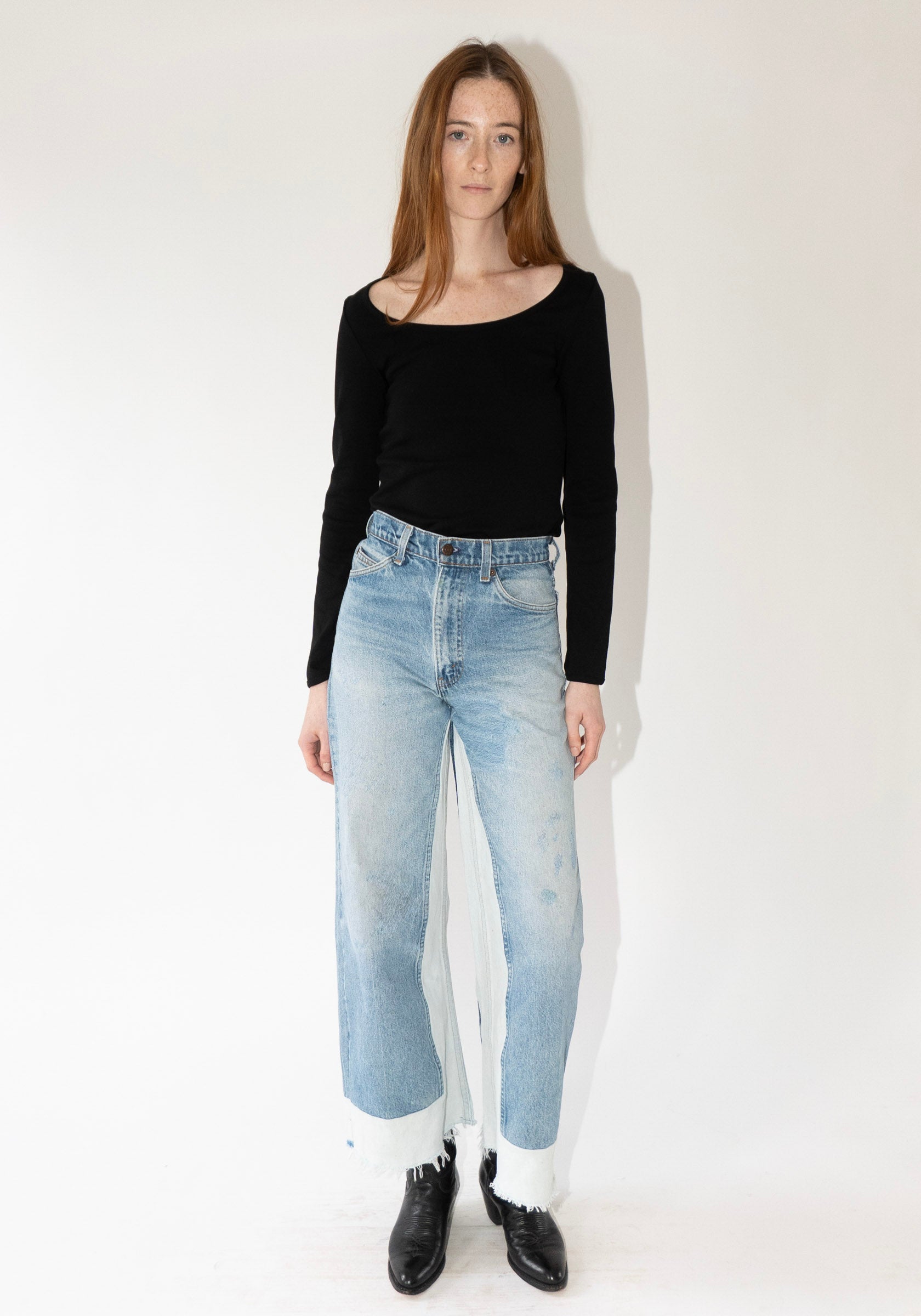 Flore Flore Fem Longsleeve Tee in Black