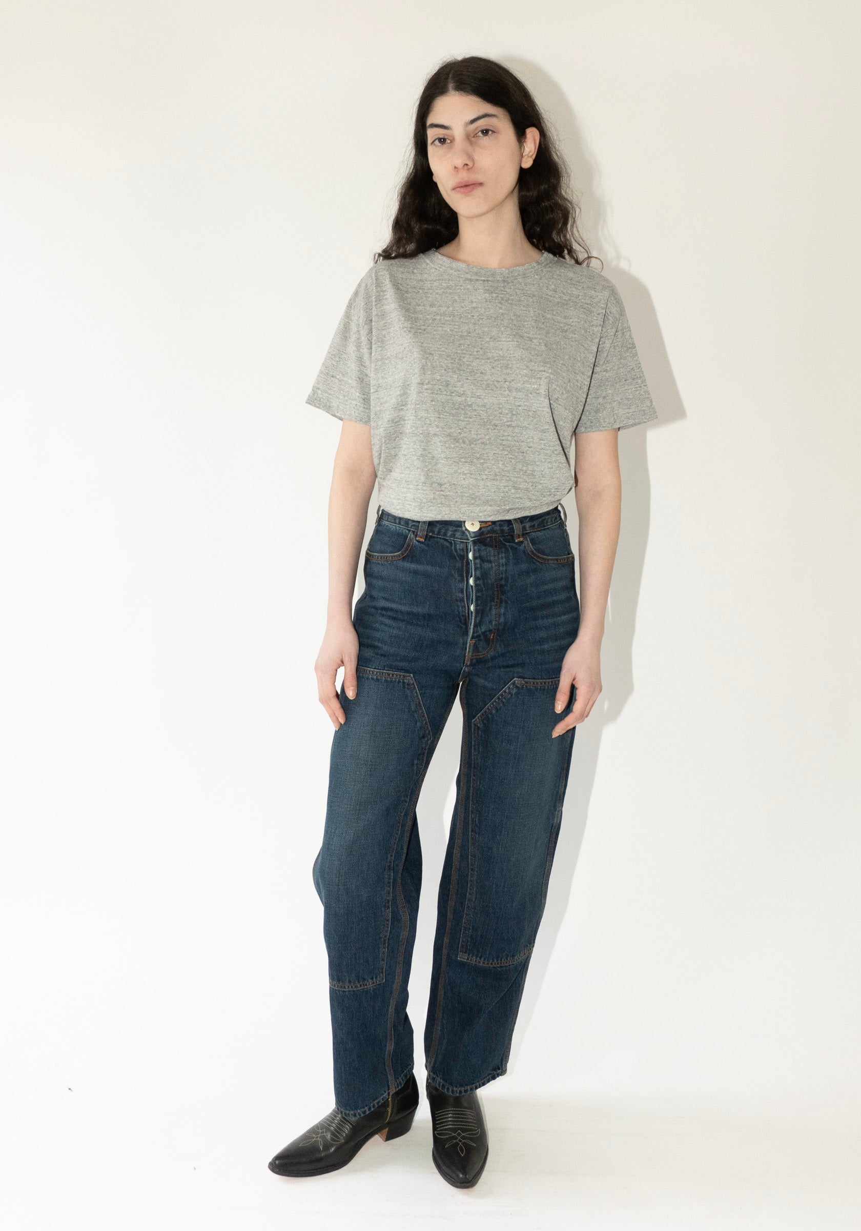 Jesse Kamm Patchwork Handy Pants in Medium Roast