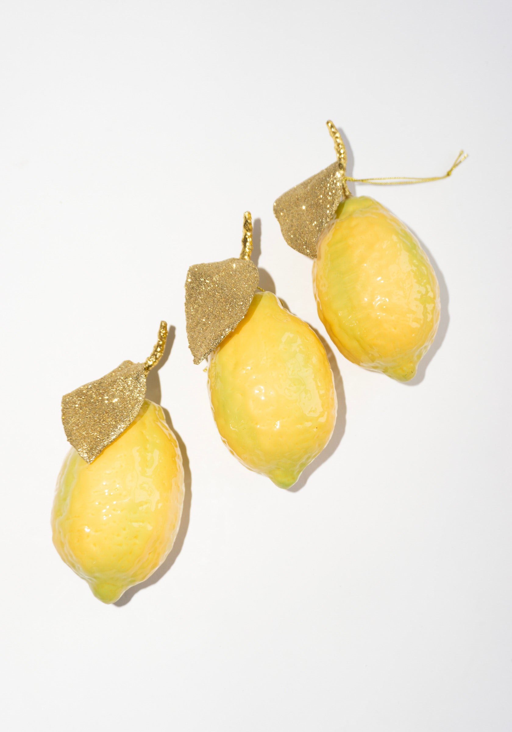 Gold Leaf Lemon Ornament