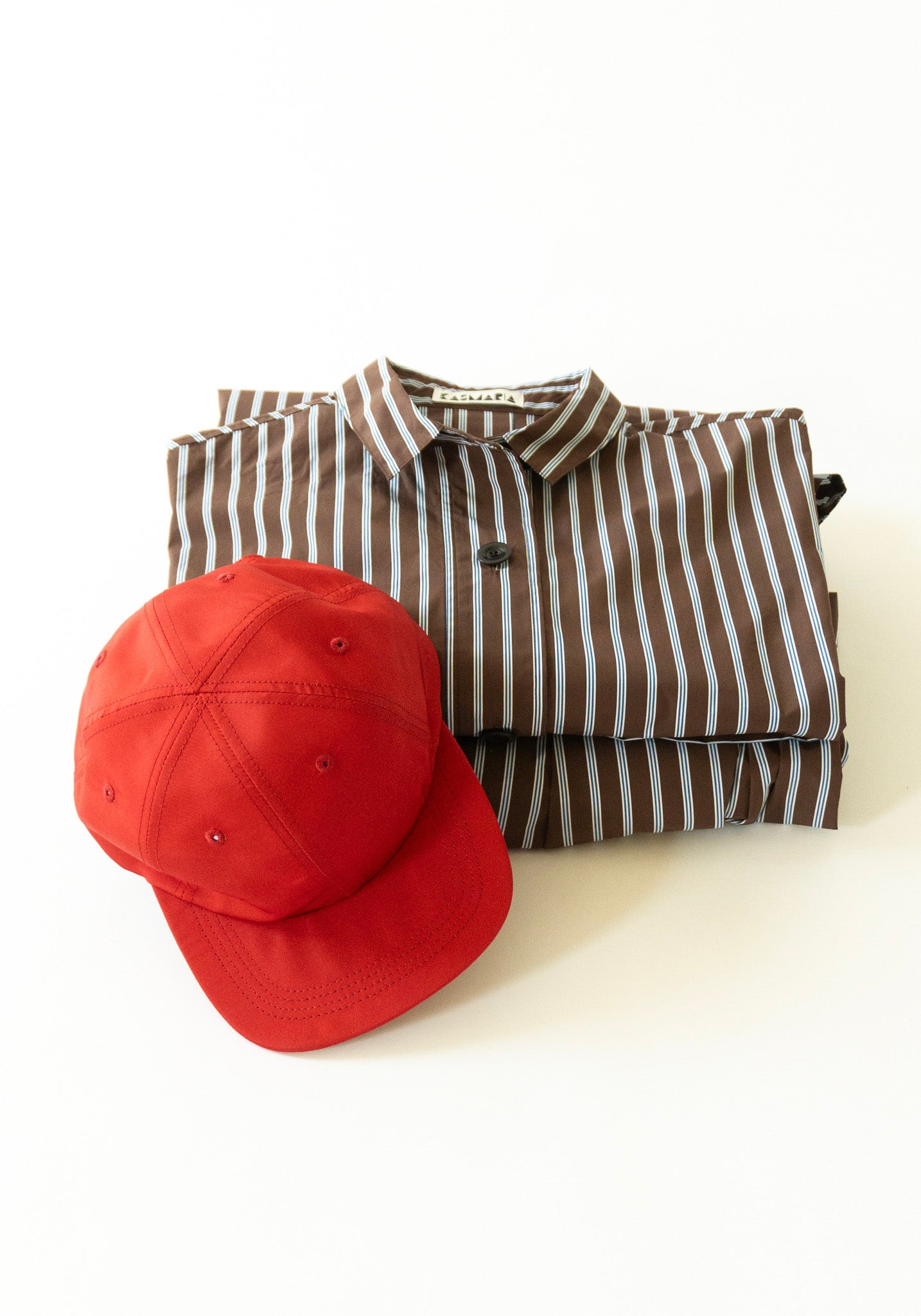 KasMaria Red Silk Cap