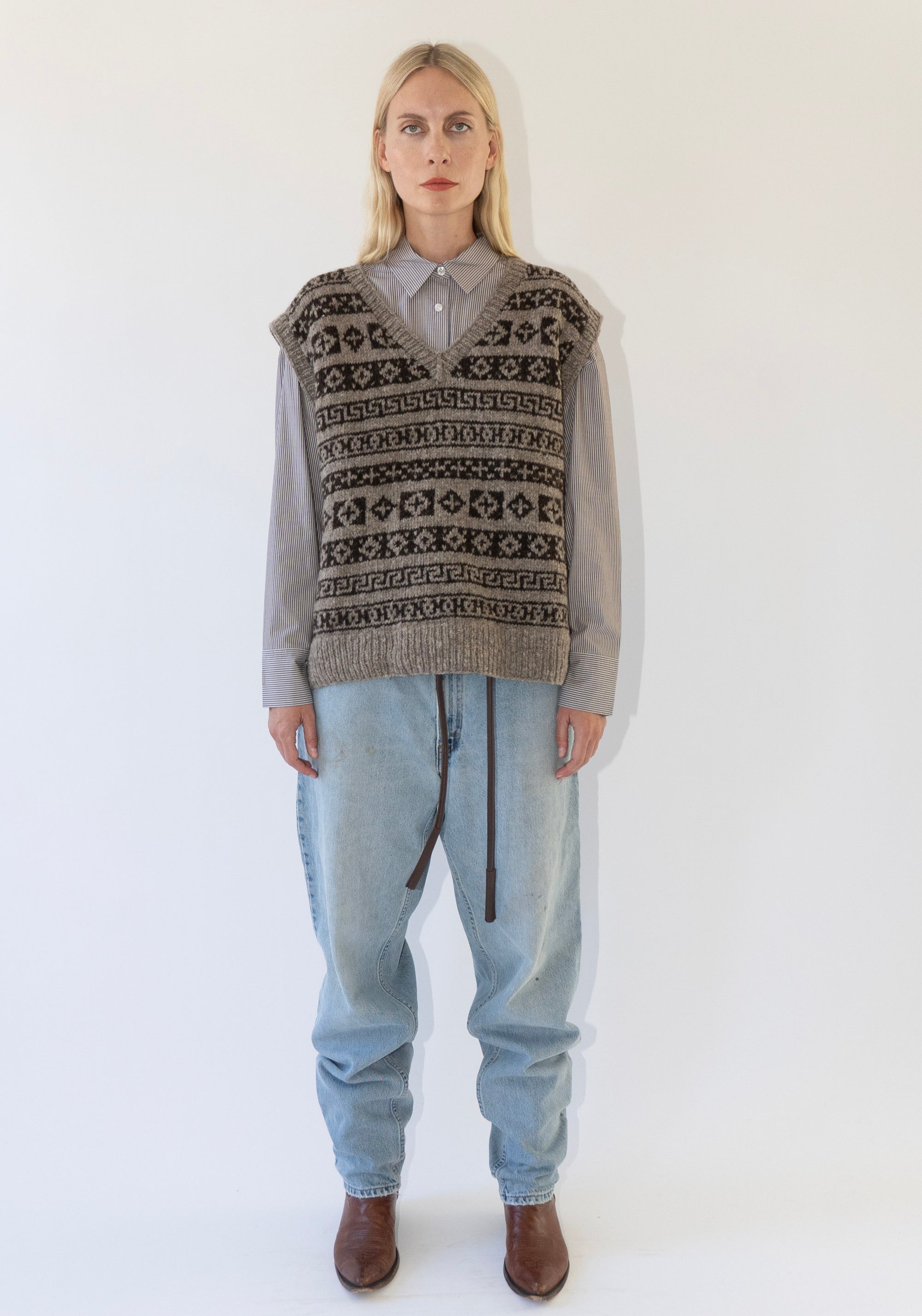 Auntie Oti Fair Isle Vest