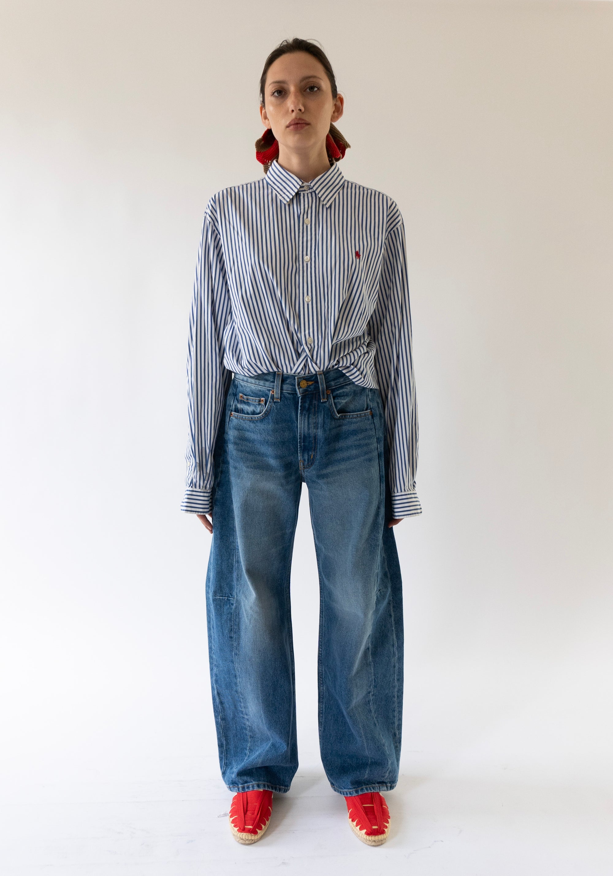 B Sides Relaxed Lasso Long Jean in Hyde Wash