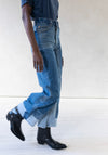 Vintage Reworked Culotte Jean in Indigo