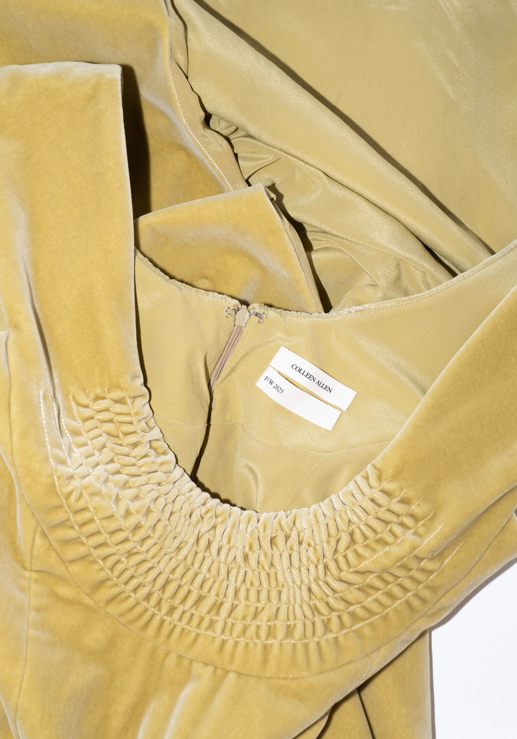 Colleen Allen Low U Dress in Celery