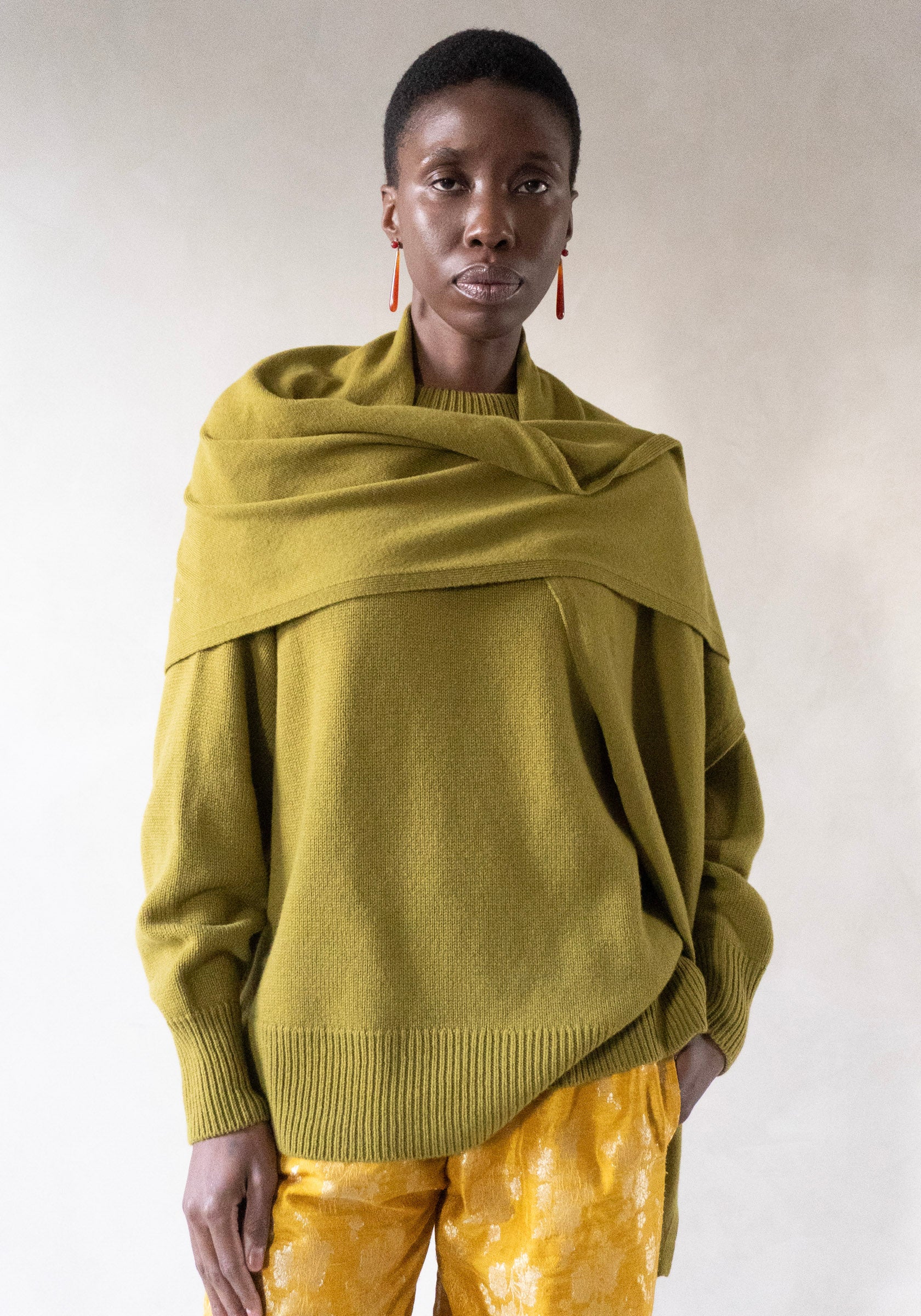 Cordera Merino Wool Bandana in Woodbine