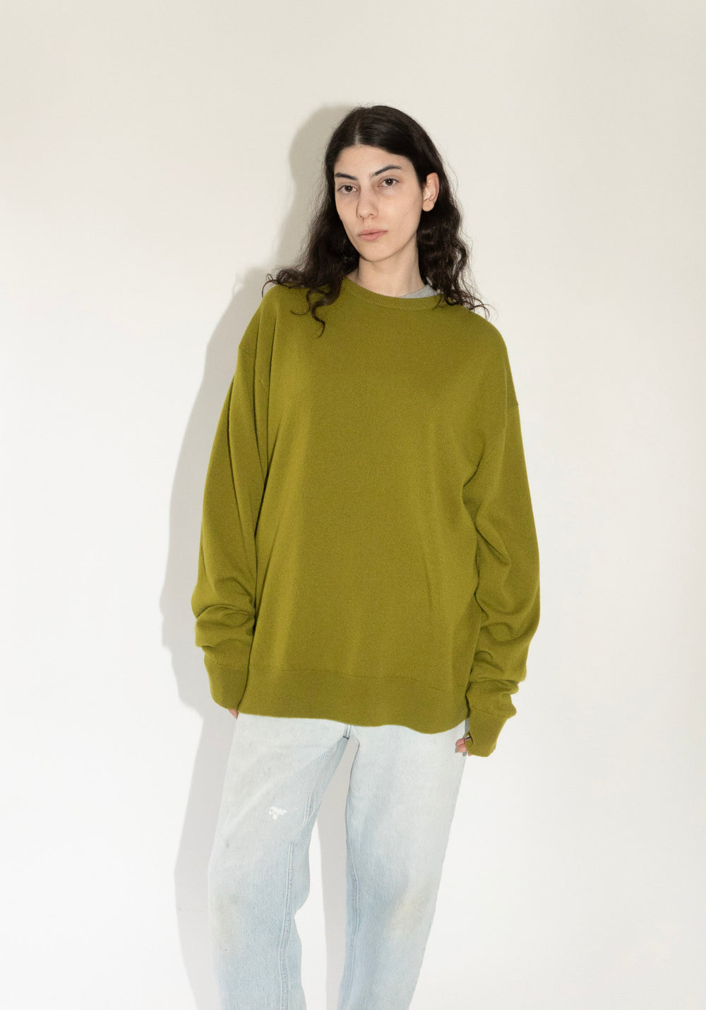 Extreme Cashmere April Sweater in Grass