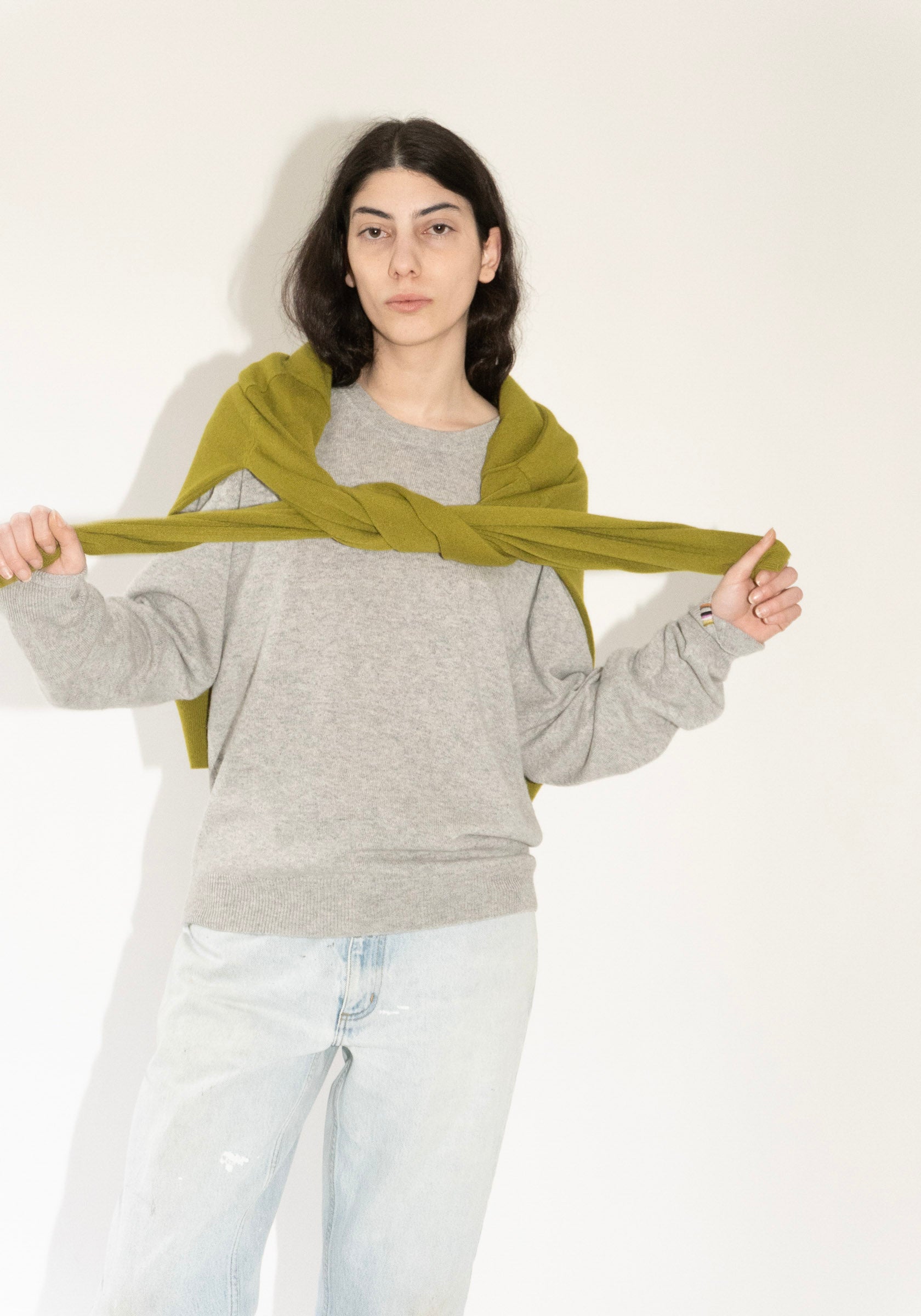 Extreme Cashmere Bis Sweater in Grey