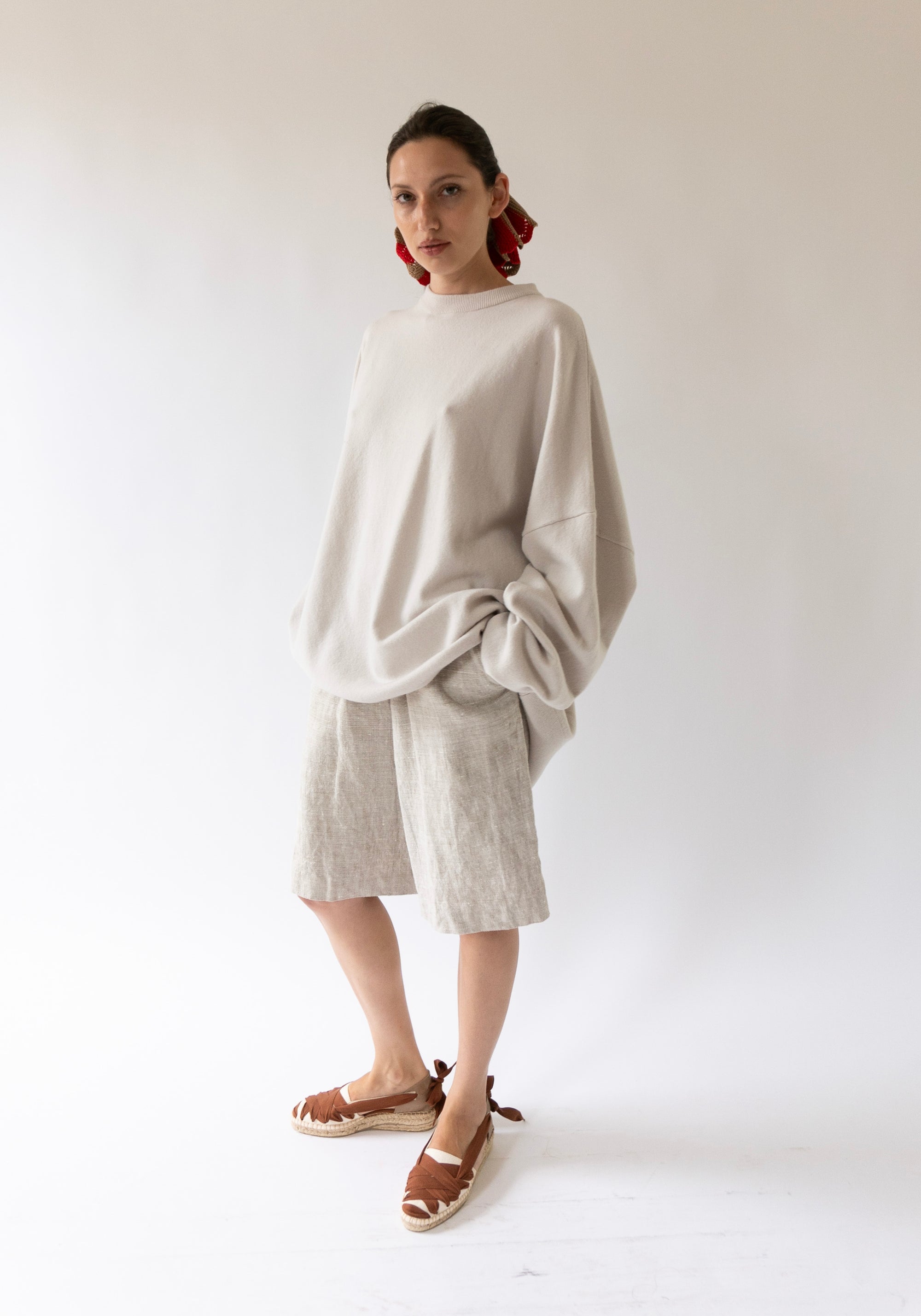 Cashmere Juna Sweater in Chalk