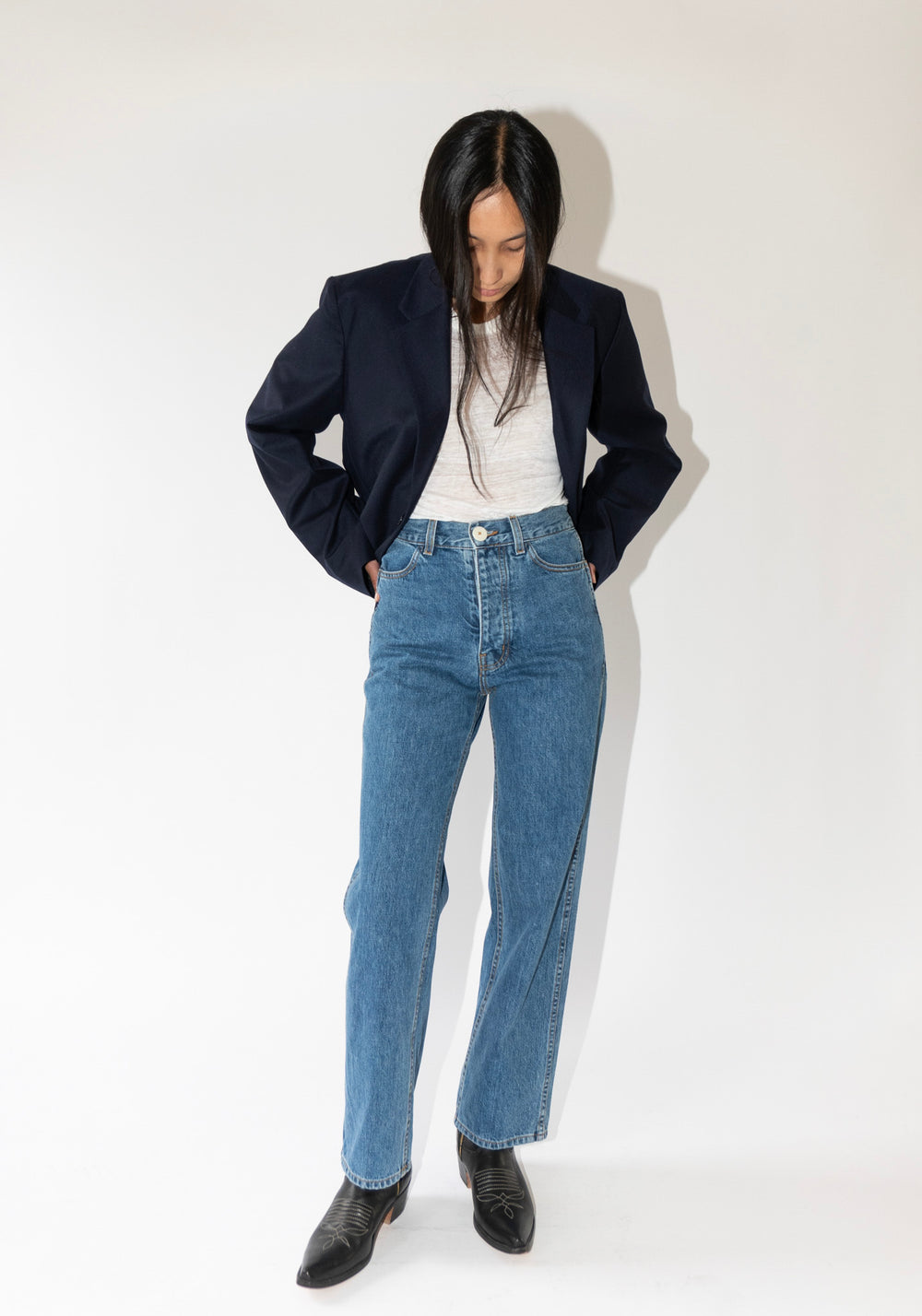 Jesse Kamm 225 Jean in Cowboy Blue Japanese Denim