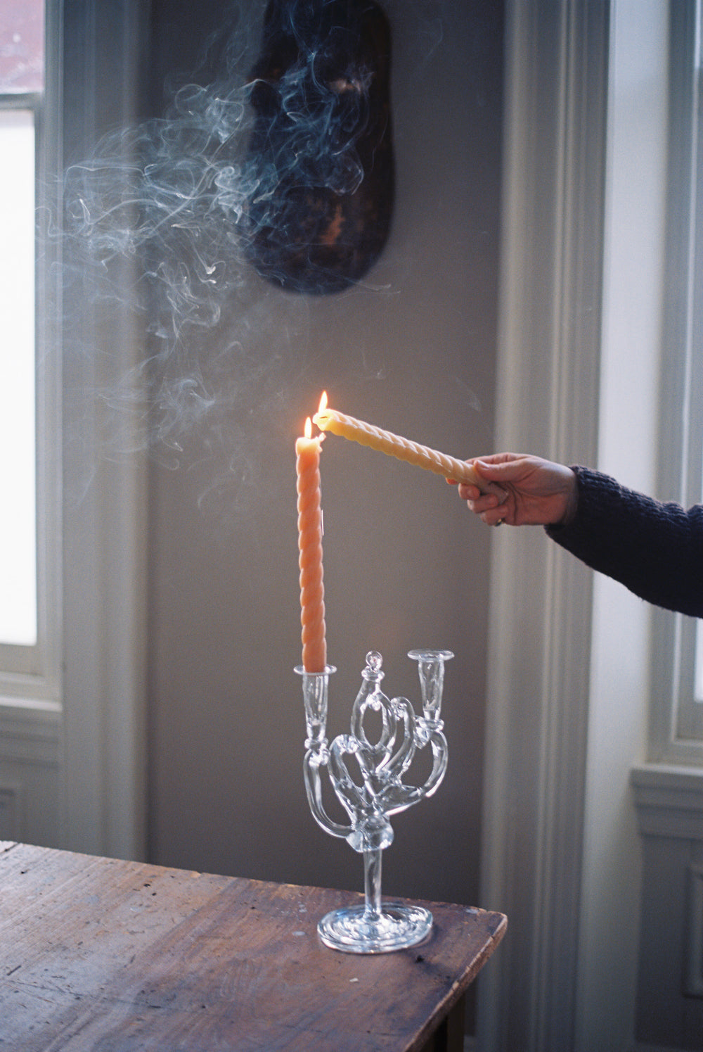 Handblown Glass Candelabra No.2