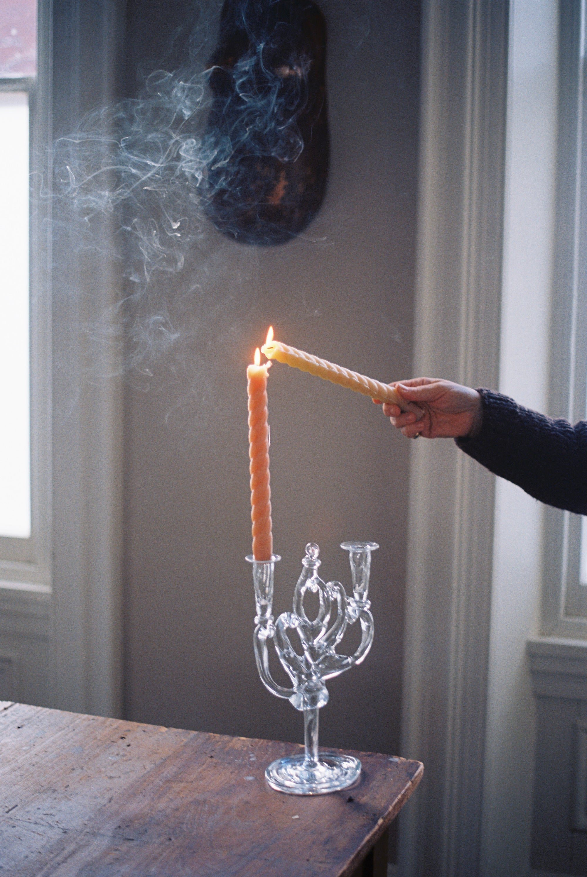 Handblown Glass Candelabra No.2