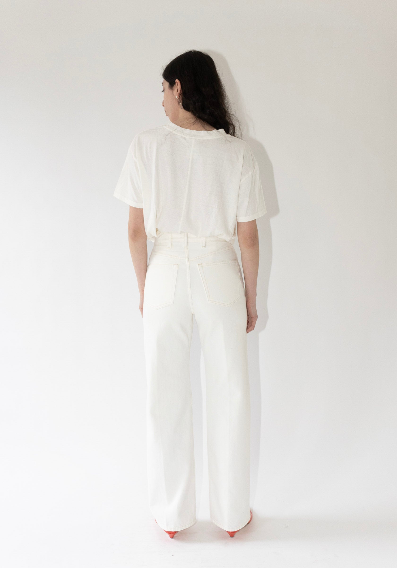 Ruadh Quinn Selvedge Jean in White