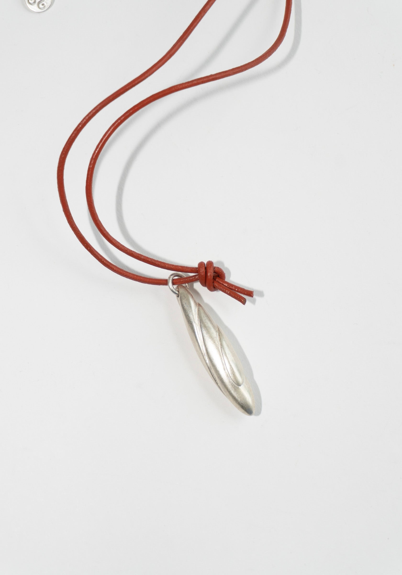 Sapir Bachar Earth Long Scarlet Necklace in Silver