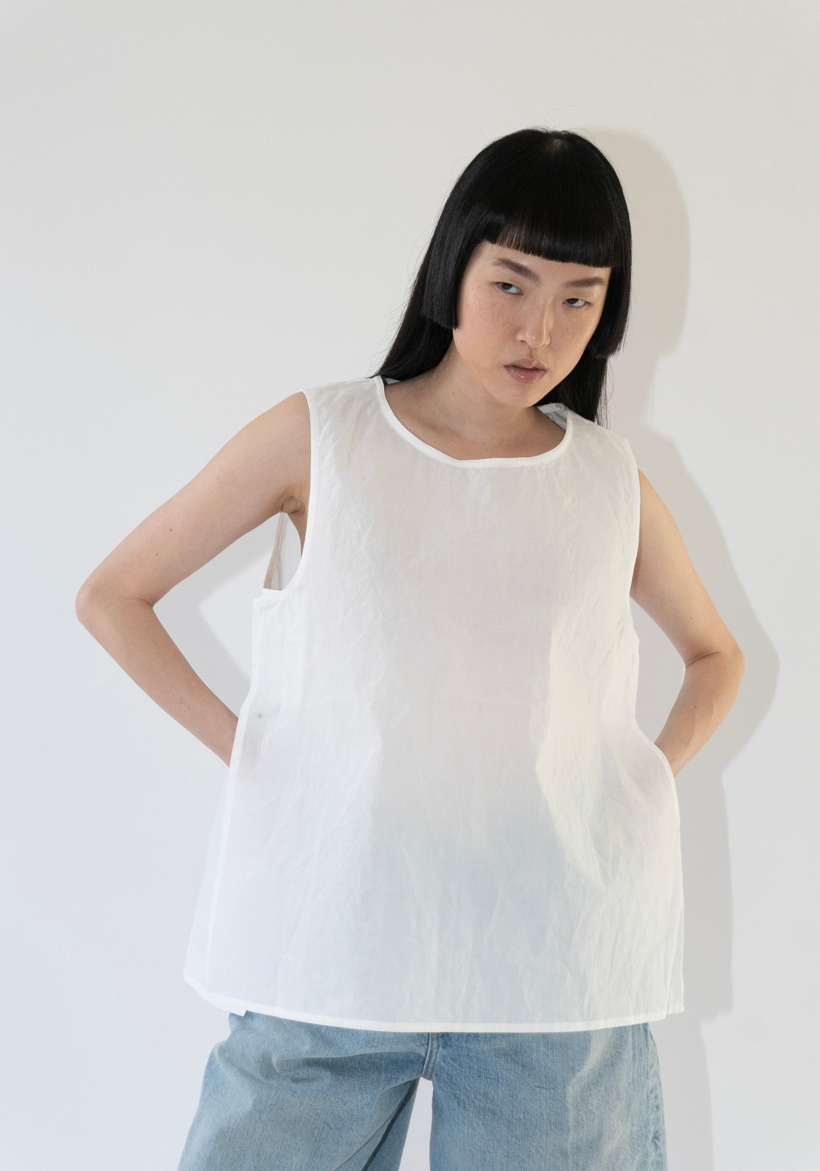 Sofie D'Hoore Brody Sleeveless Top in White – VESTIGE