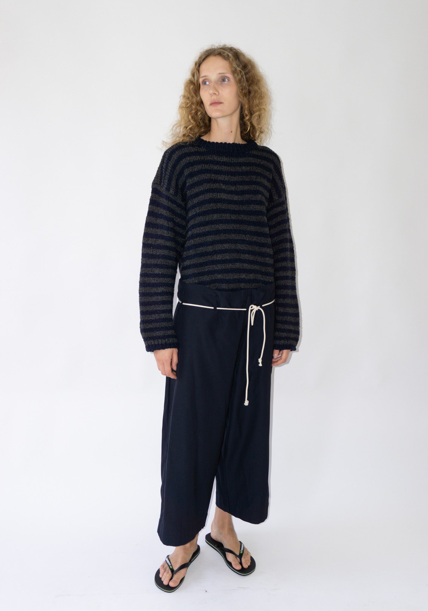 Sono Jako Sweater in Navy Stripe