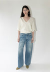 Tanaka Boy Jean Trousers in Vintage Bleach Blue