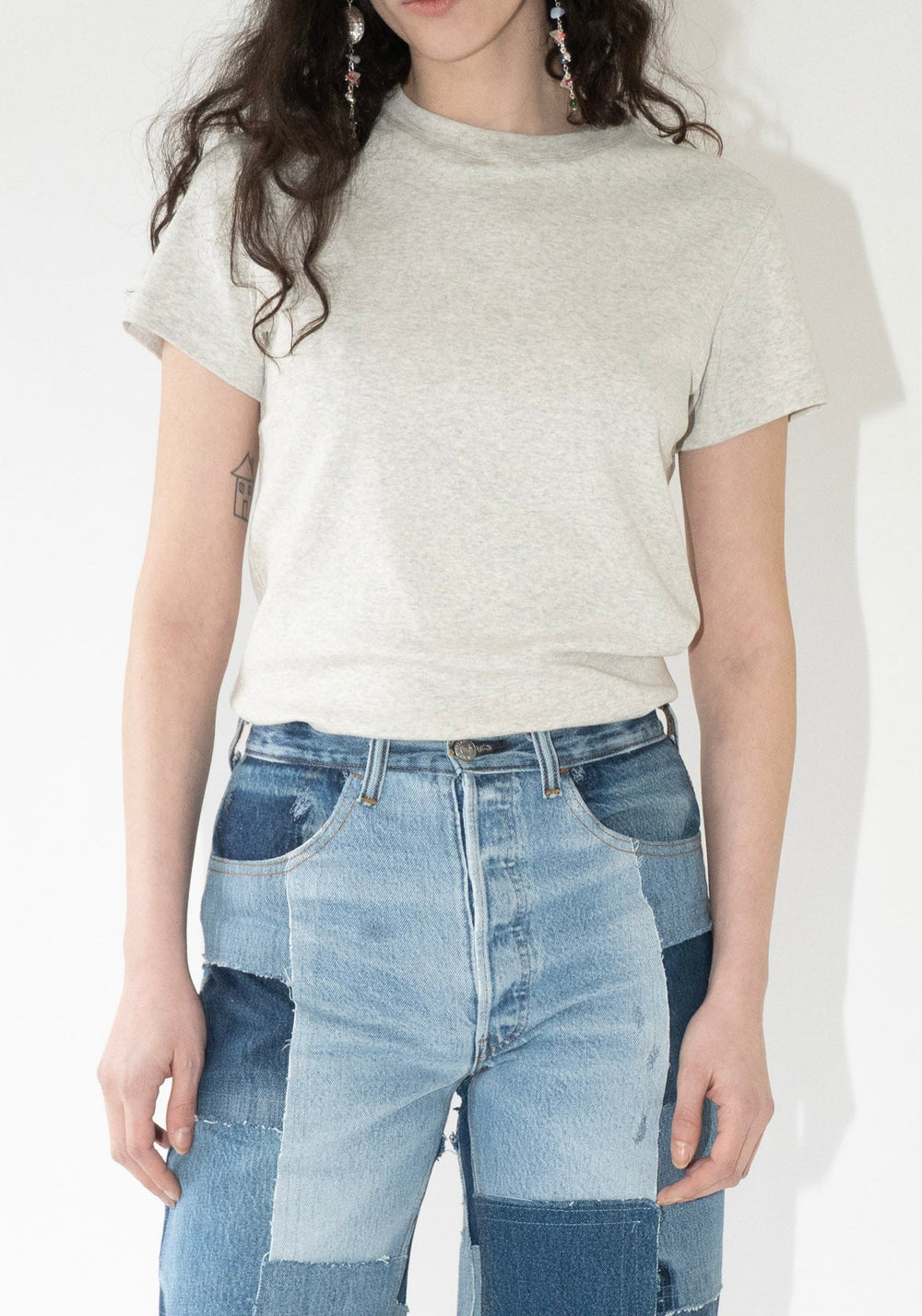 Monica Tee in Heather Grey