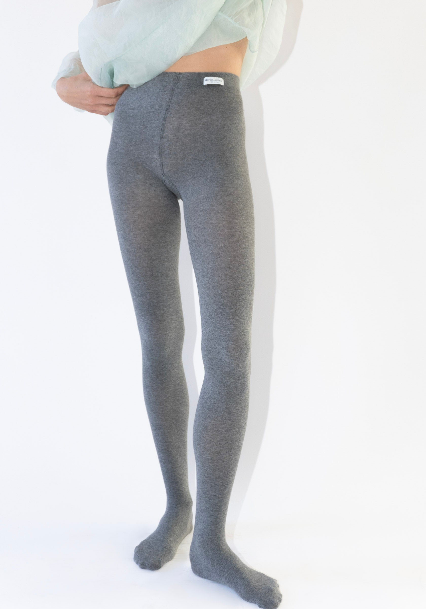 Cotton Liebe Tights in Grey Melange