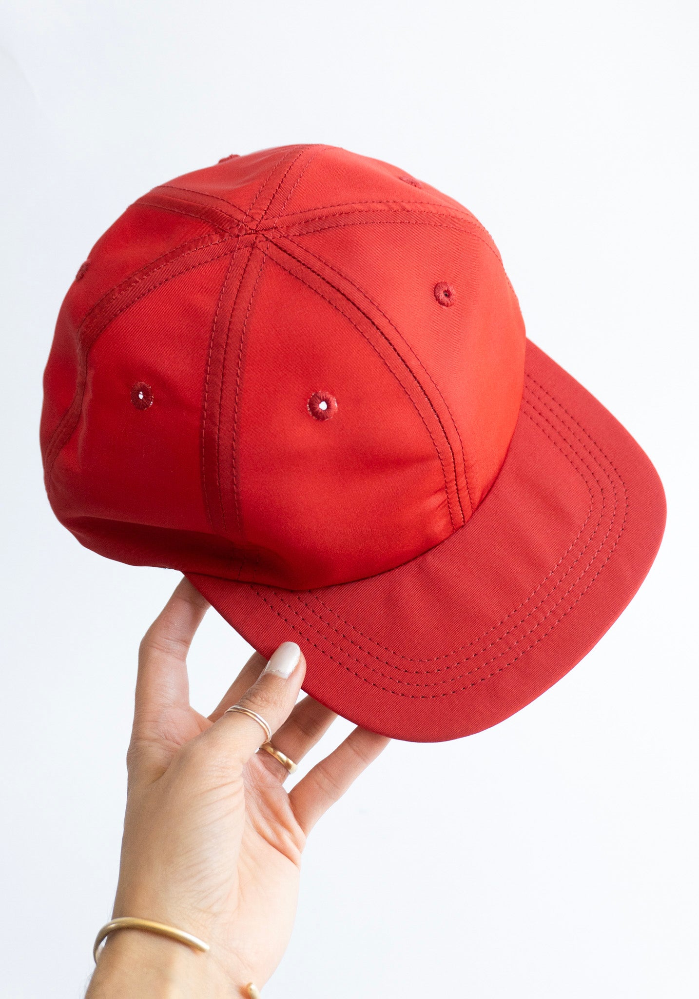 KasMaria Red Silk Cap