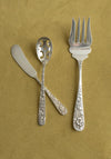 Vintage Sterling Silver Ornate Floral Utensils