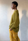 Cordera Merino Wool Oversized Sweater in Woodbine