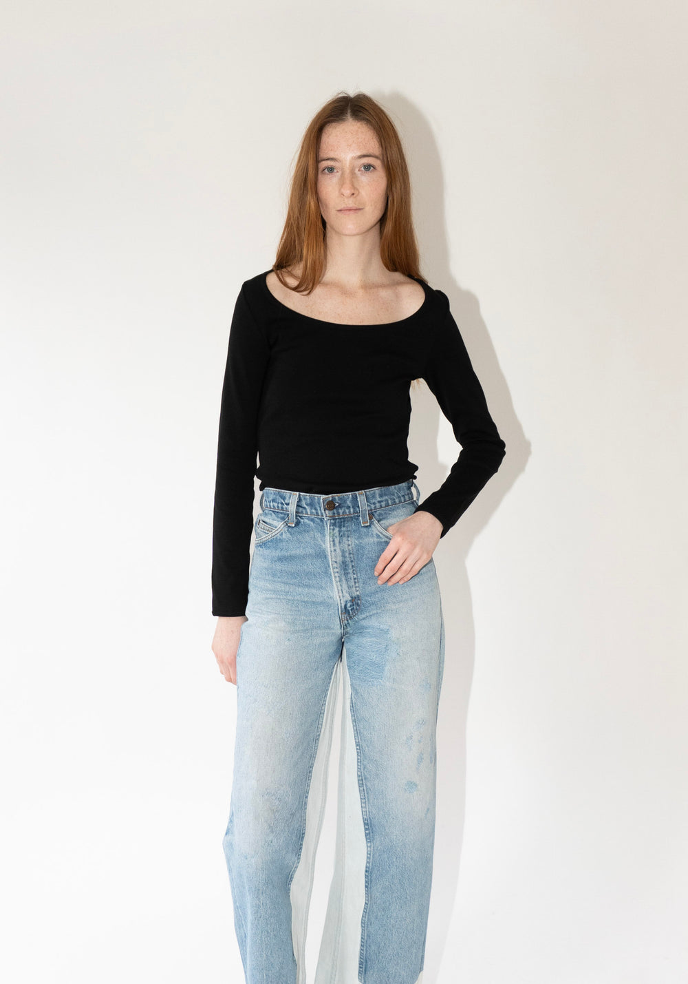 Flore Flore Fem Longsleeve Tee in Black