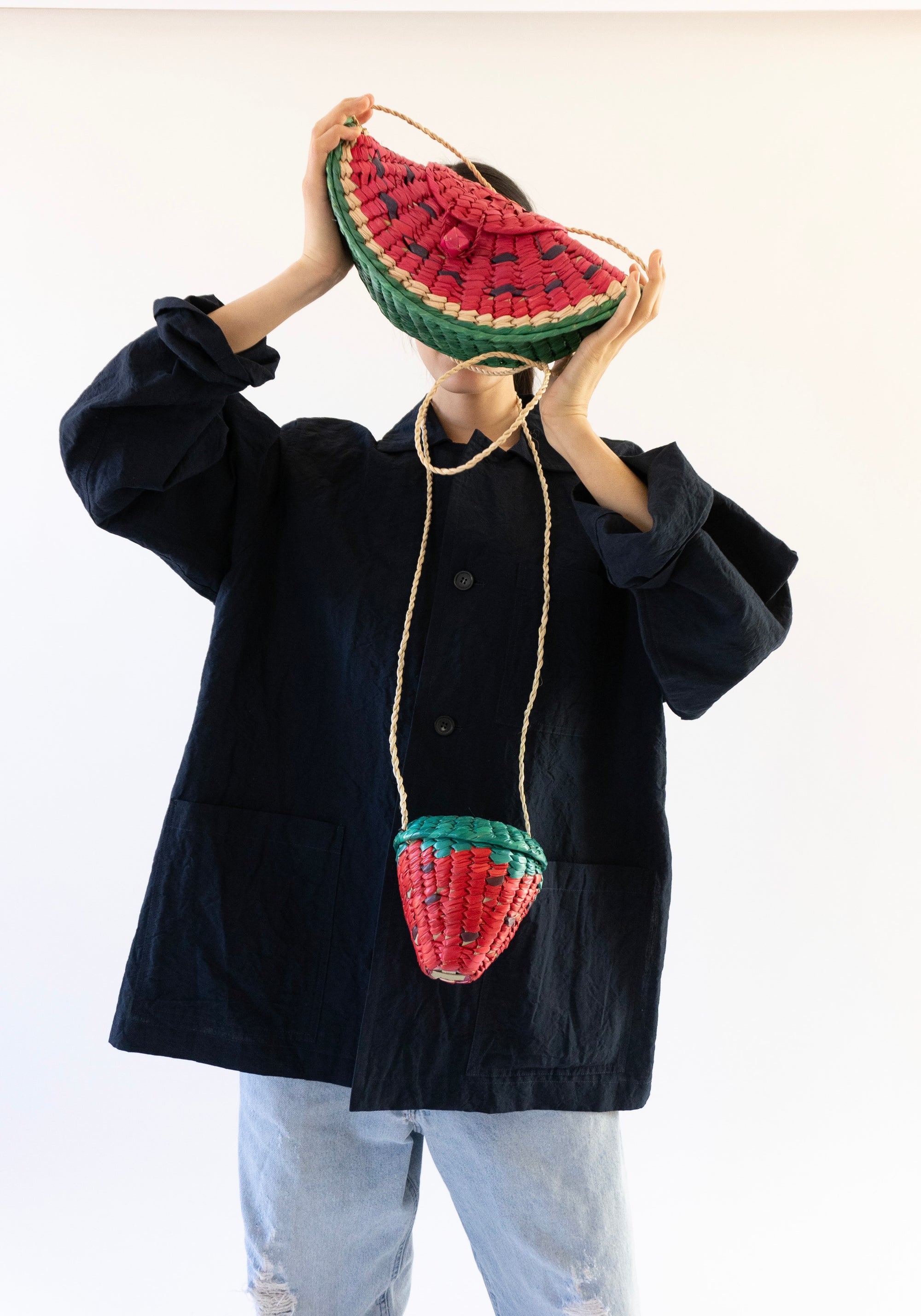 Las Frutas Strawberry Crossbody Bag