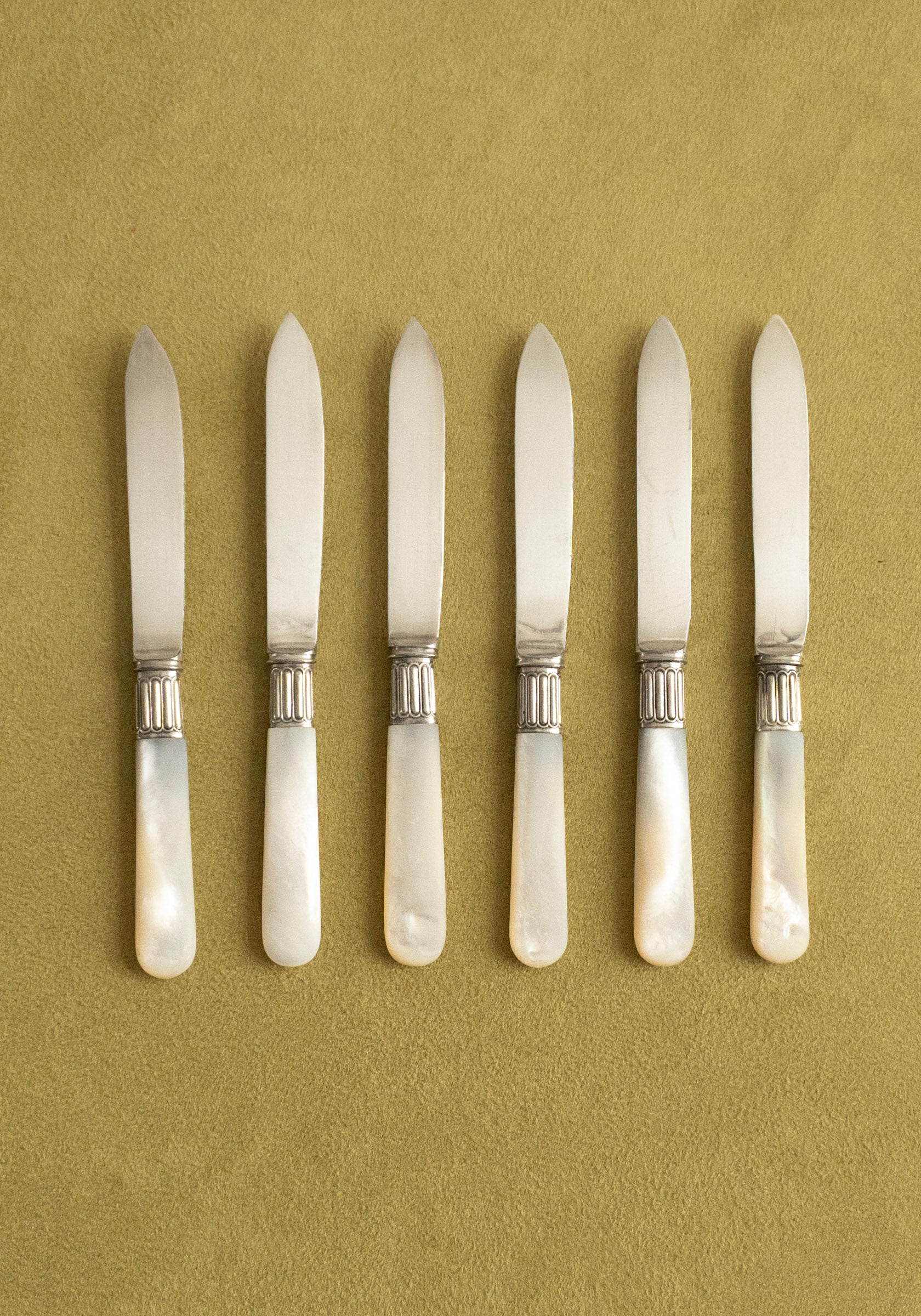 Vintage Mother of Pearl Knife Set