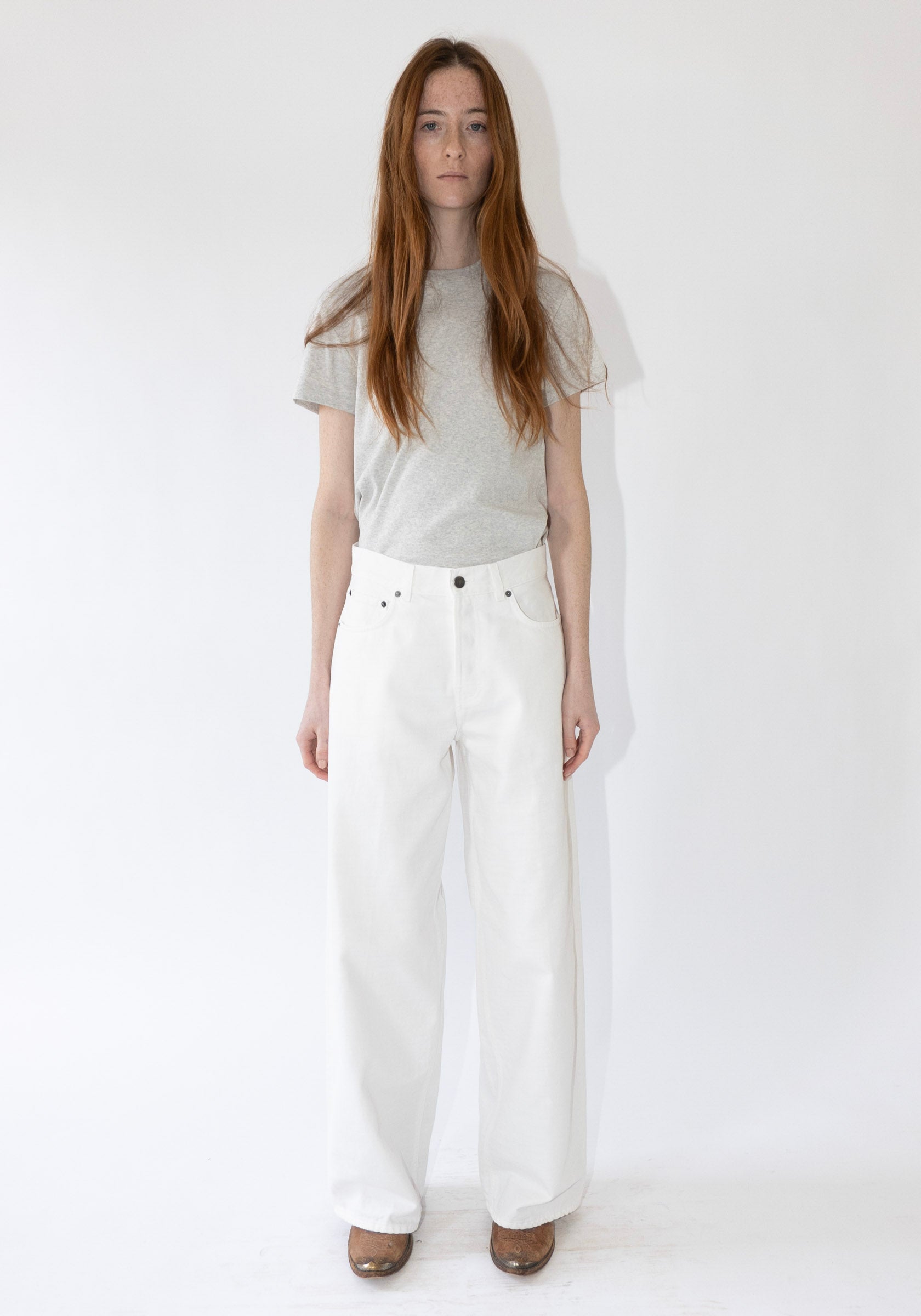 Bethany Bull Pant in Off White