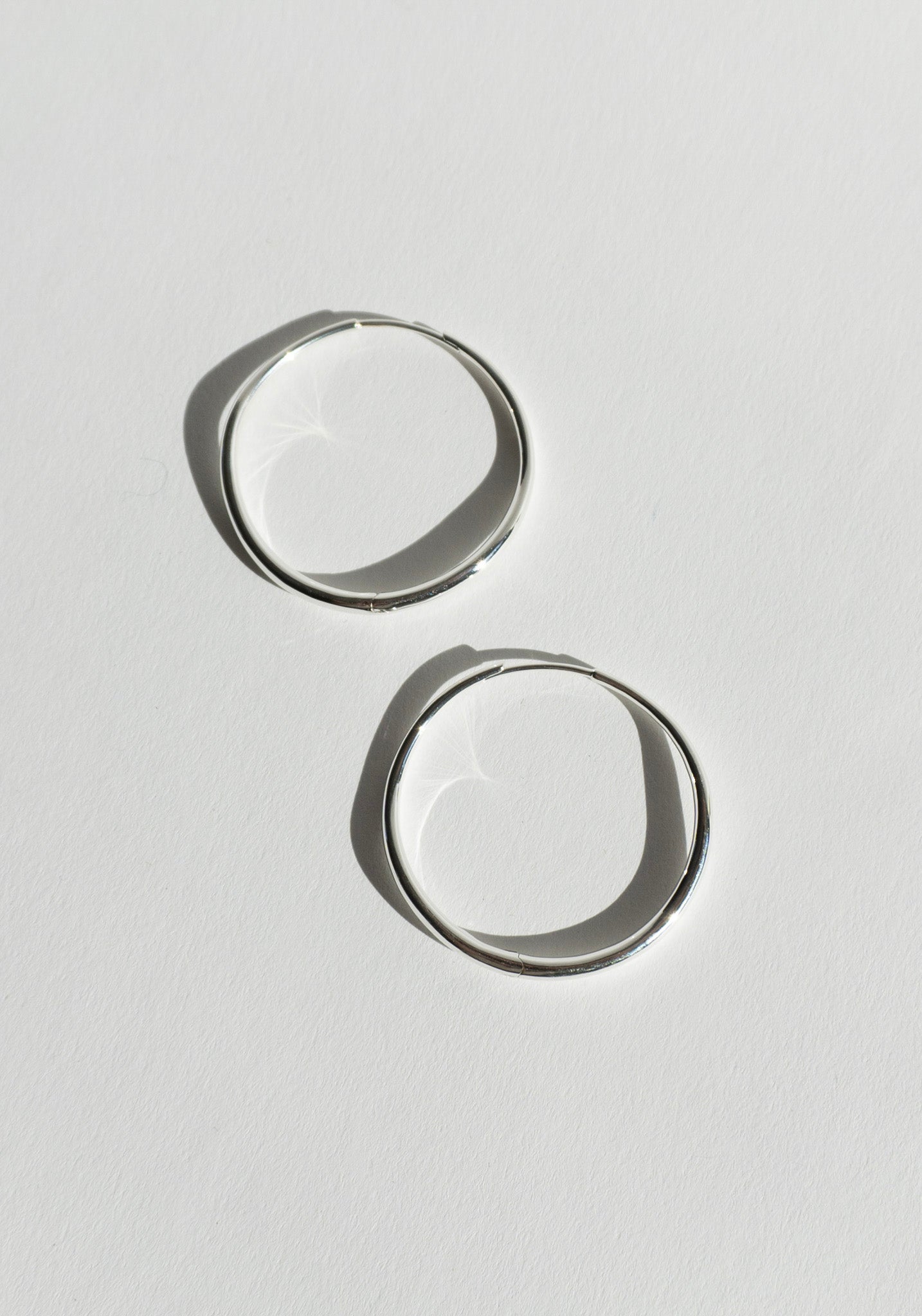 Nina Gordon Momento Large Hoops in Silver