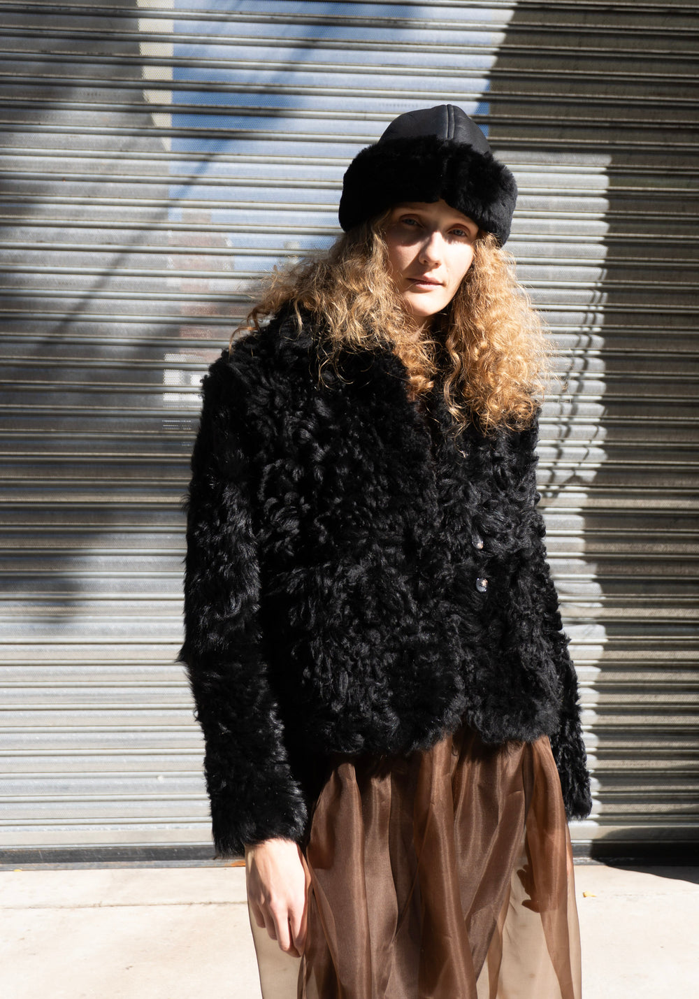 Toscana Sheepskin Ada Jacket in Black