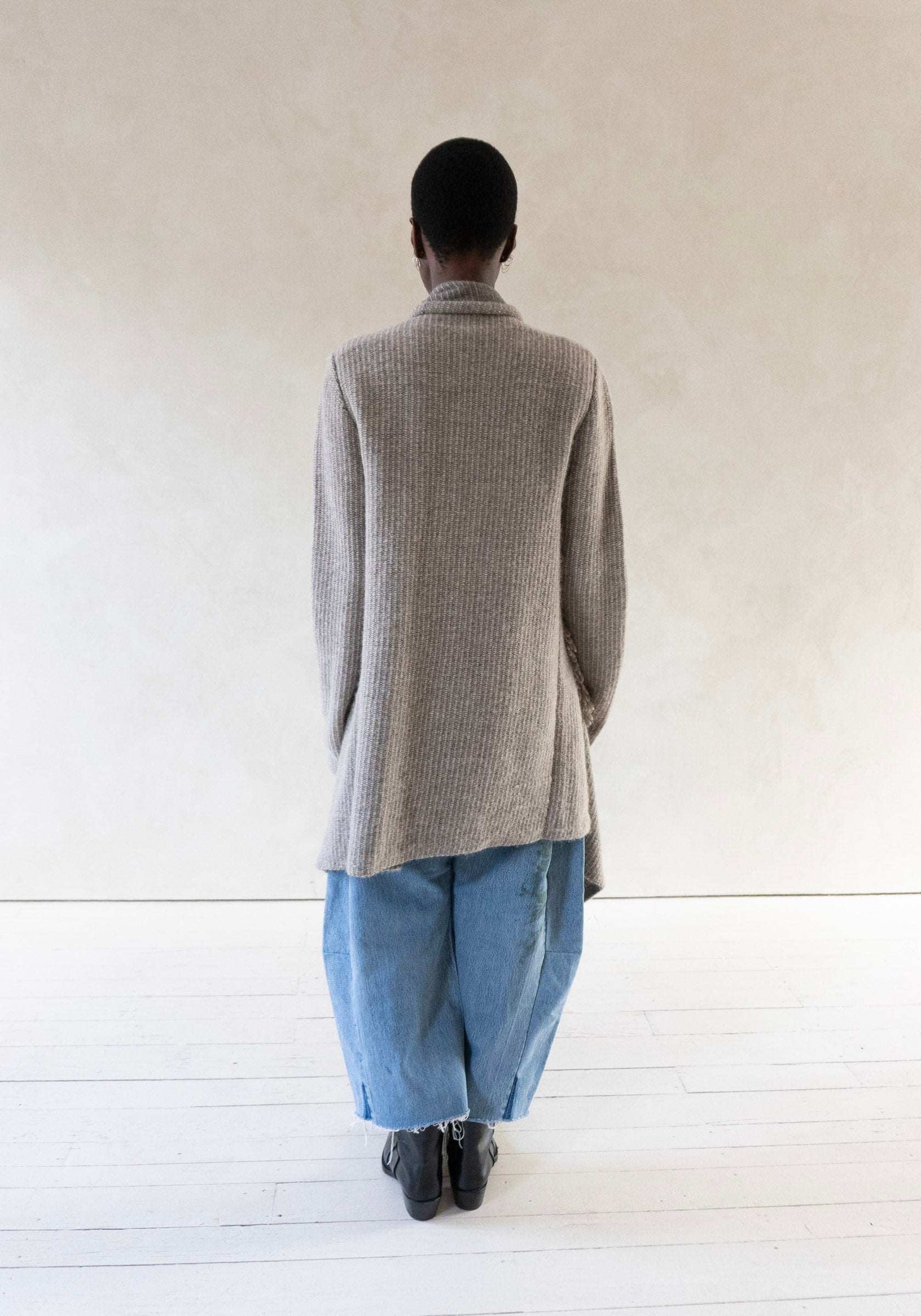 Knitweave Coat in Oatmeal