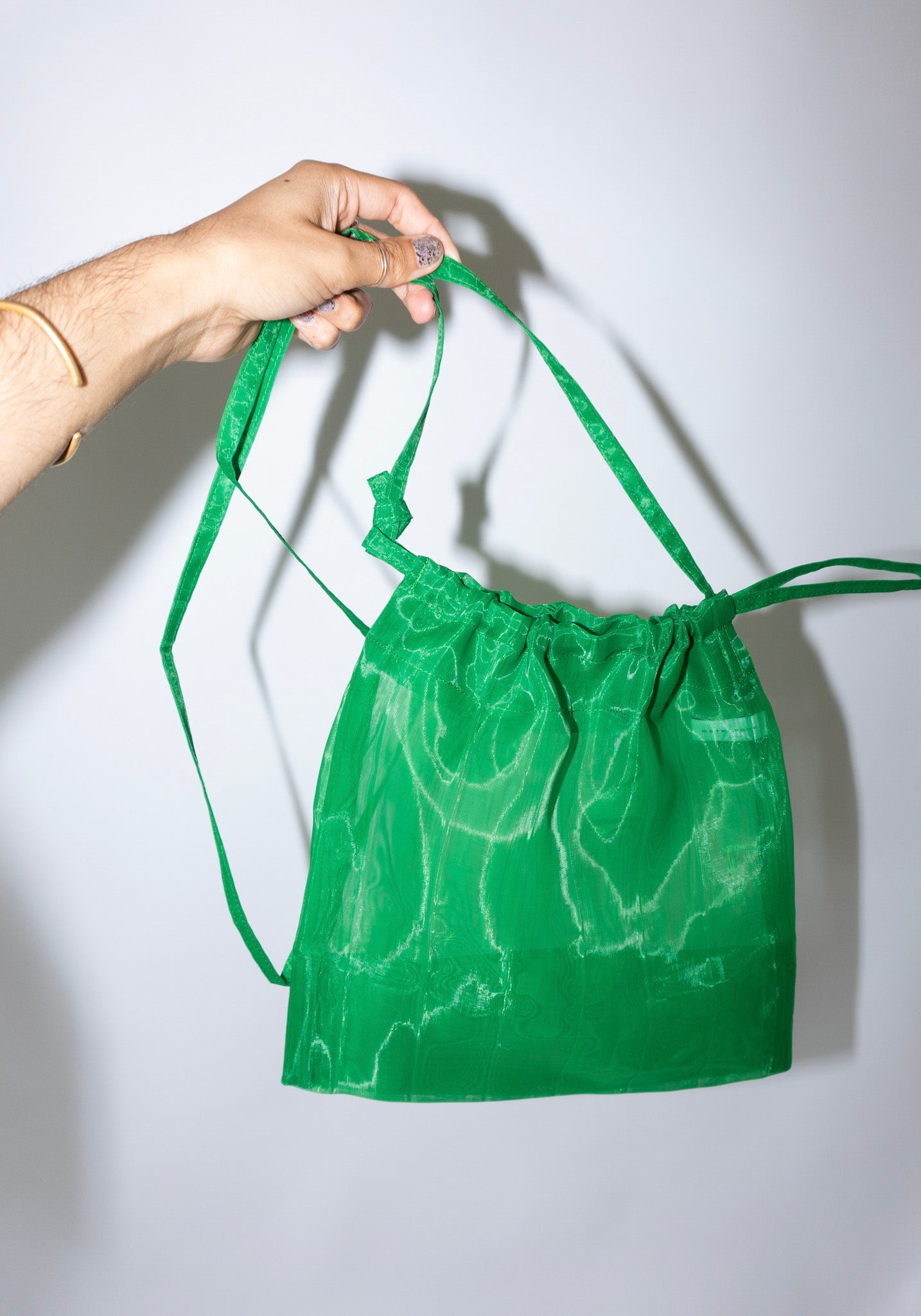 Mate Mono See Thru Shoulder Bag in Green