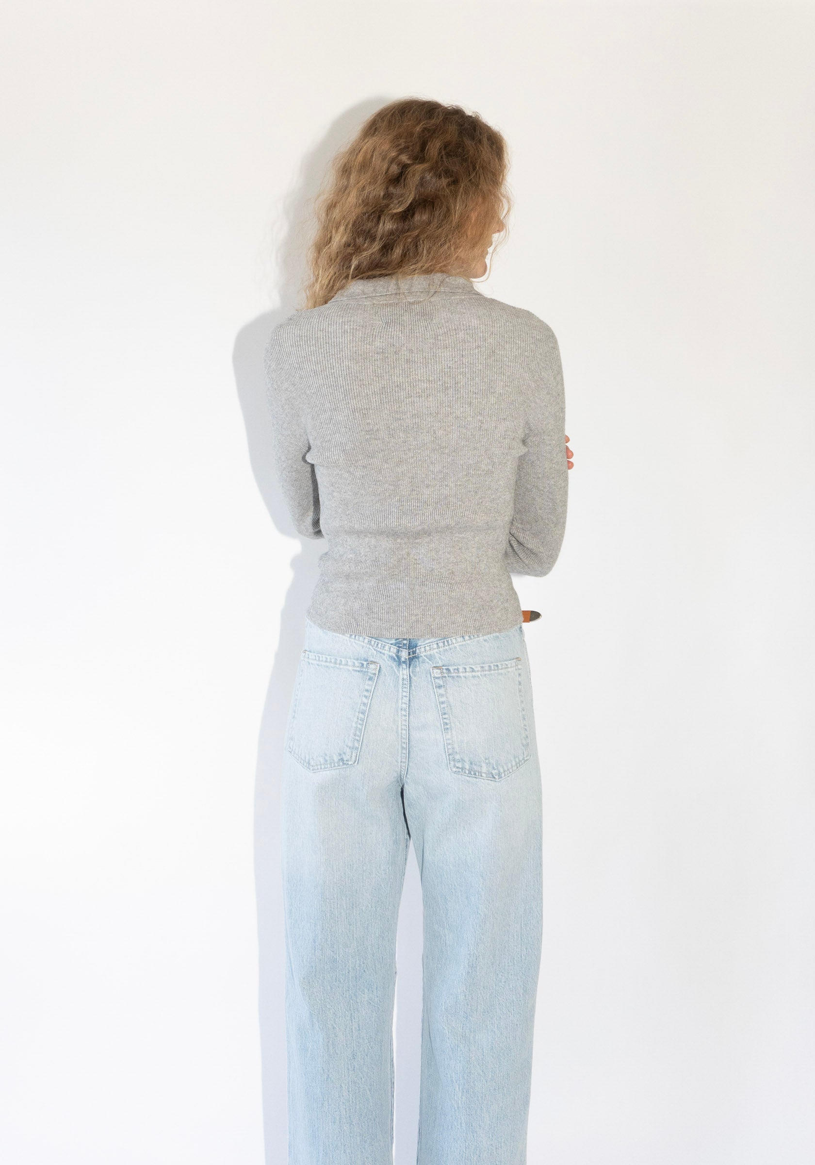 Selma Cardigan in Melange Grey