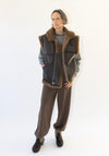 Shearling Vest in Brown