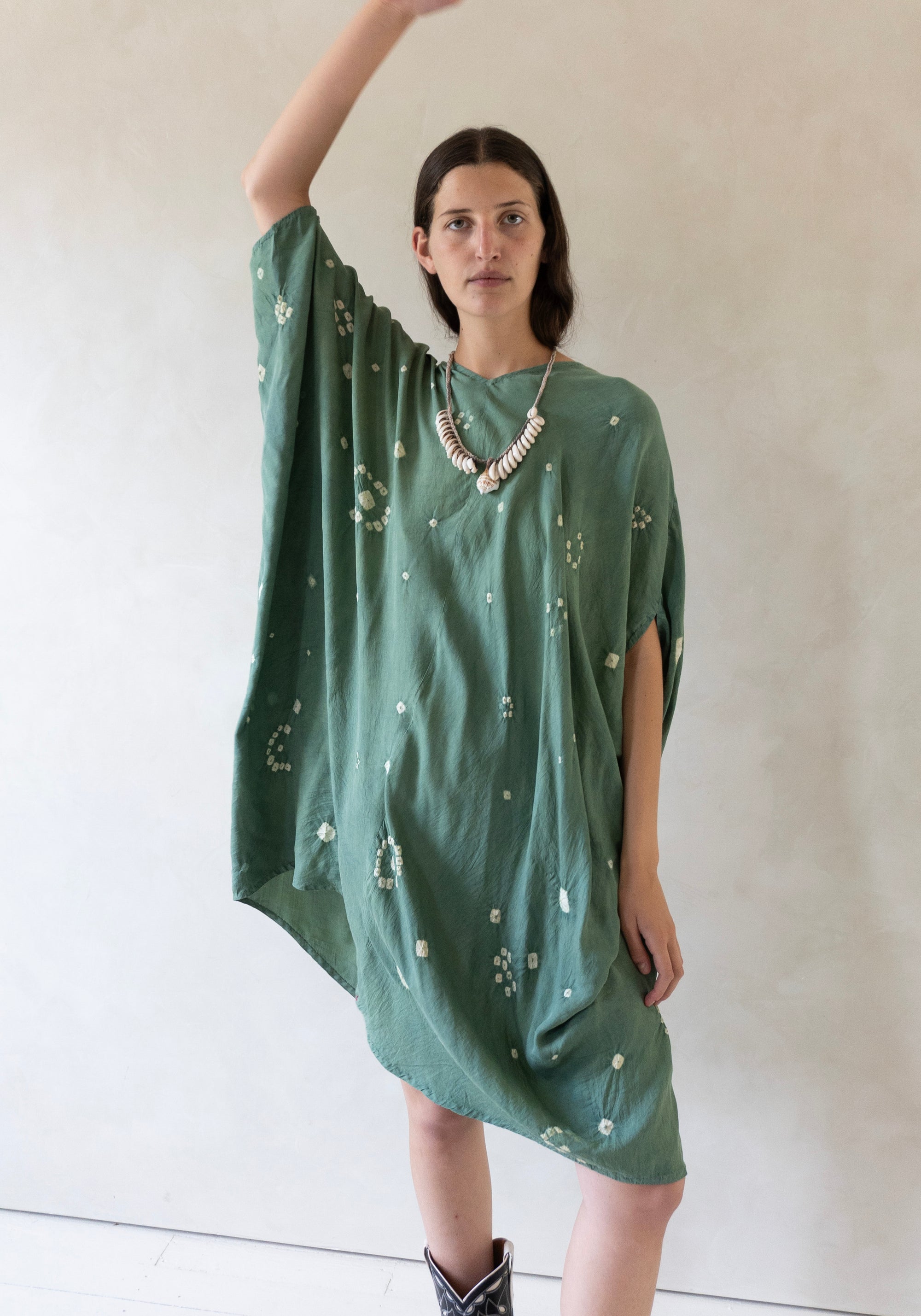 11.11 Vivory Green Silk Dress